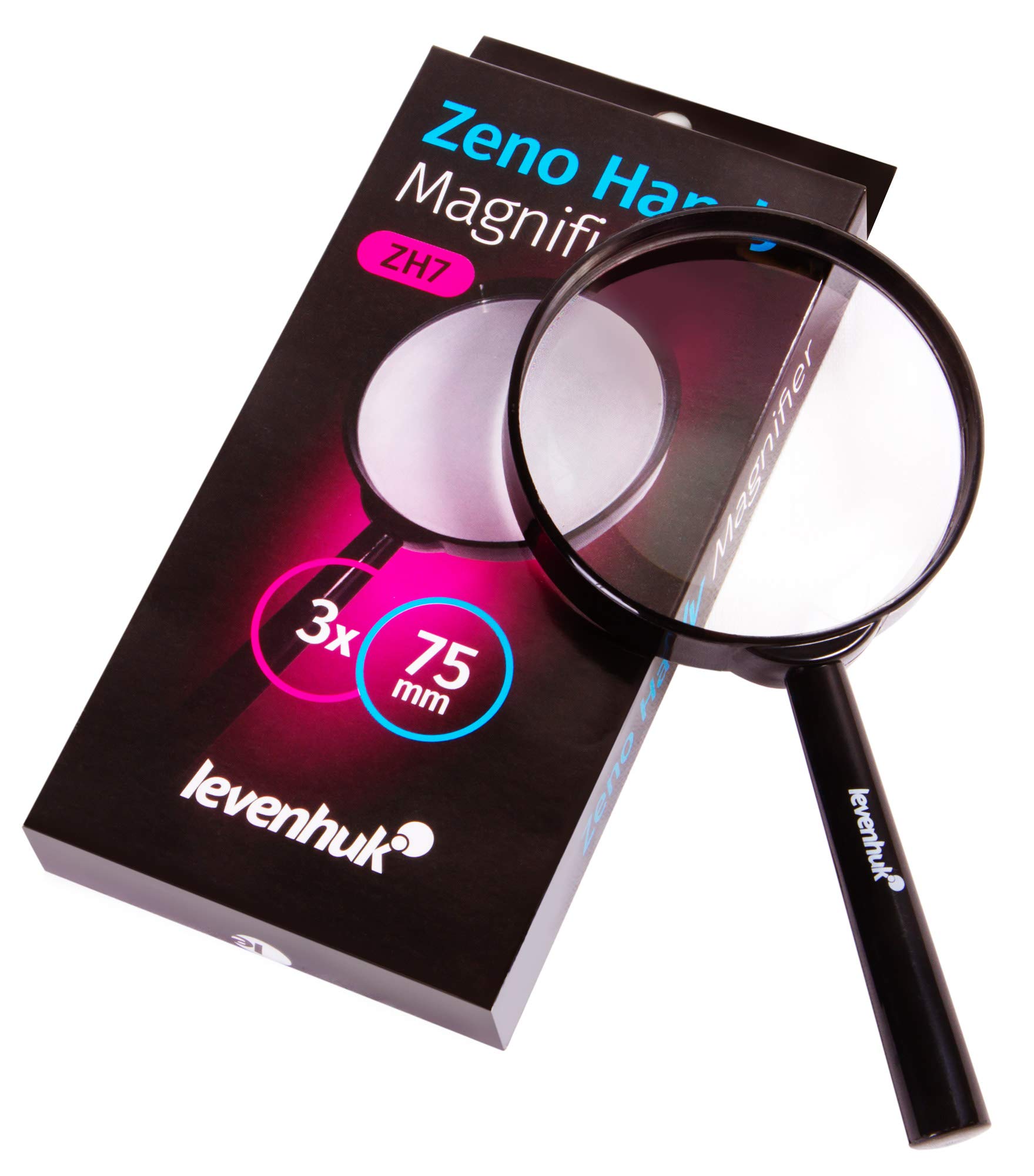 Levenhuk Zeno Handy ZH9 Handlupe 3x LED 75 mm