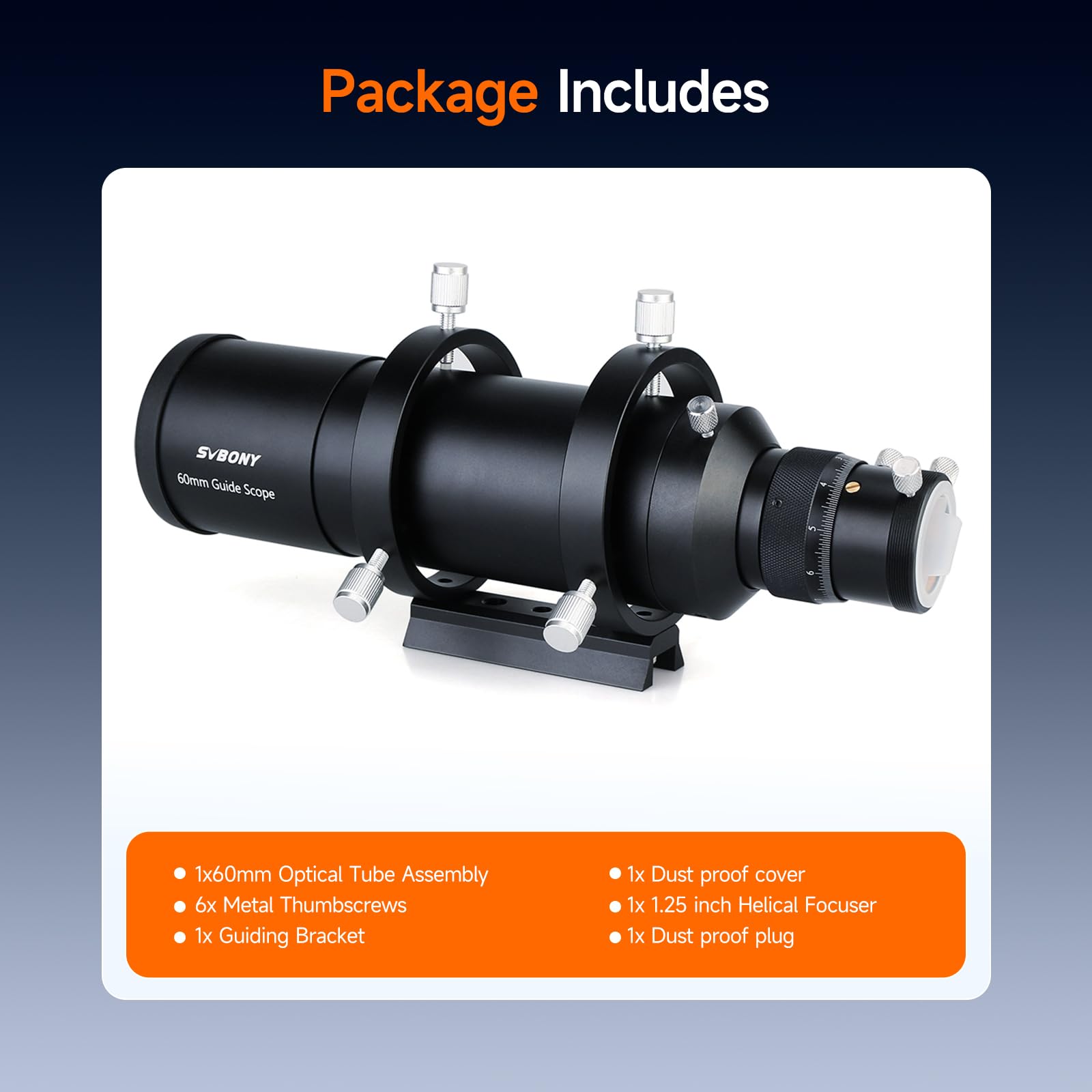 SVBONY SV106 60mm Sucherfernrohr Guidescope