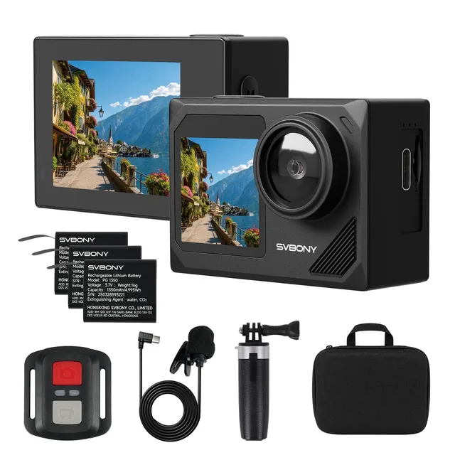 SVBONY SVGo2 4K Actioncam Reisekamera Reise-Kit EIS