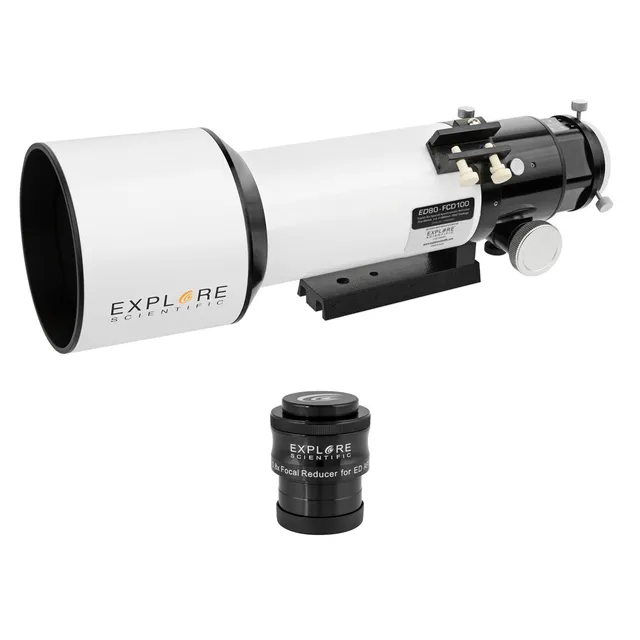 Explore Scientific ED80 FCD100 Triplet Refraktor Teleskop mit 0,8x Reducer