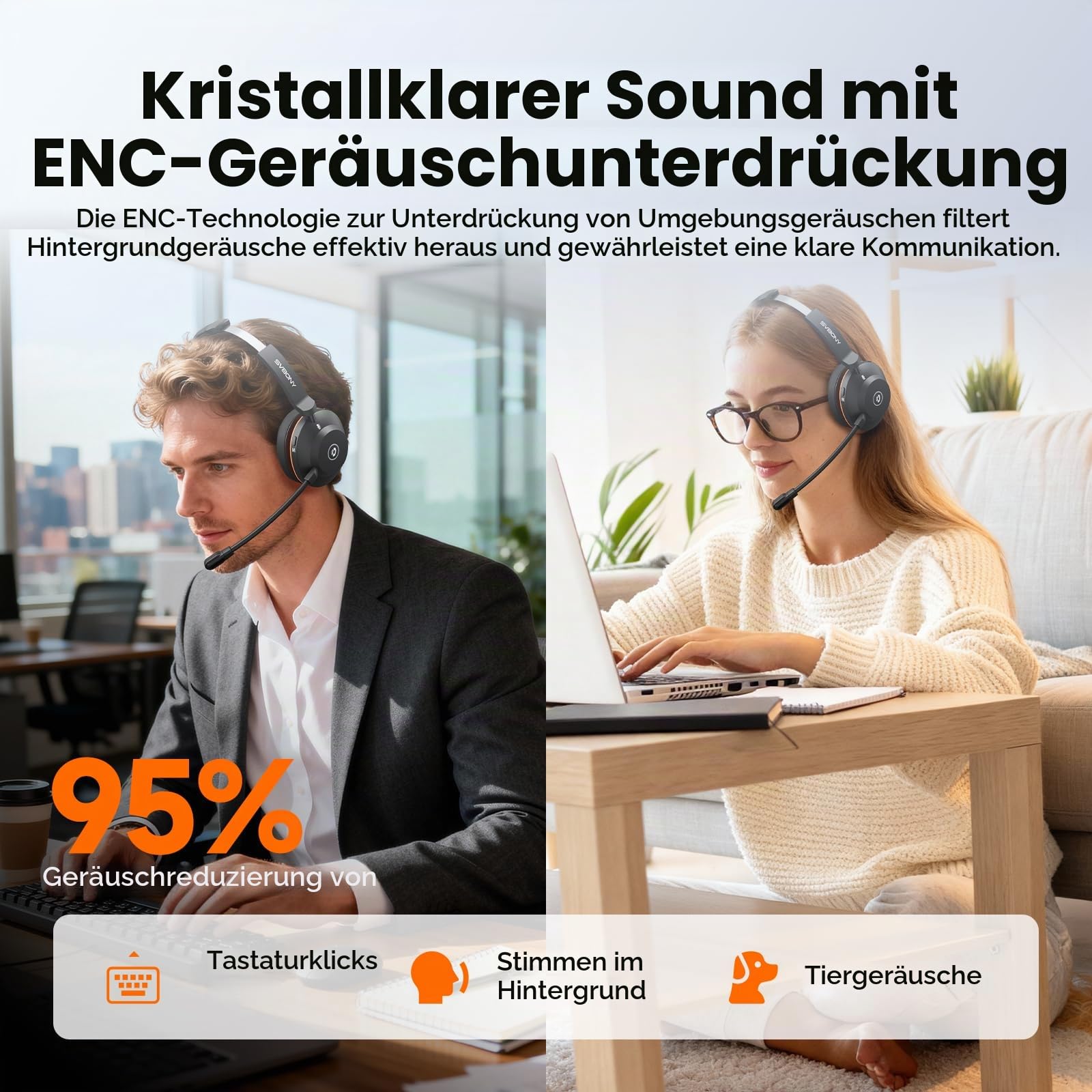 SVBONY SVN H1 Headset Bluetooth Mikrofon 1P 47 Std.