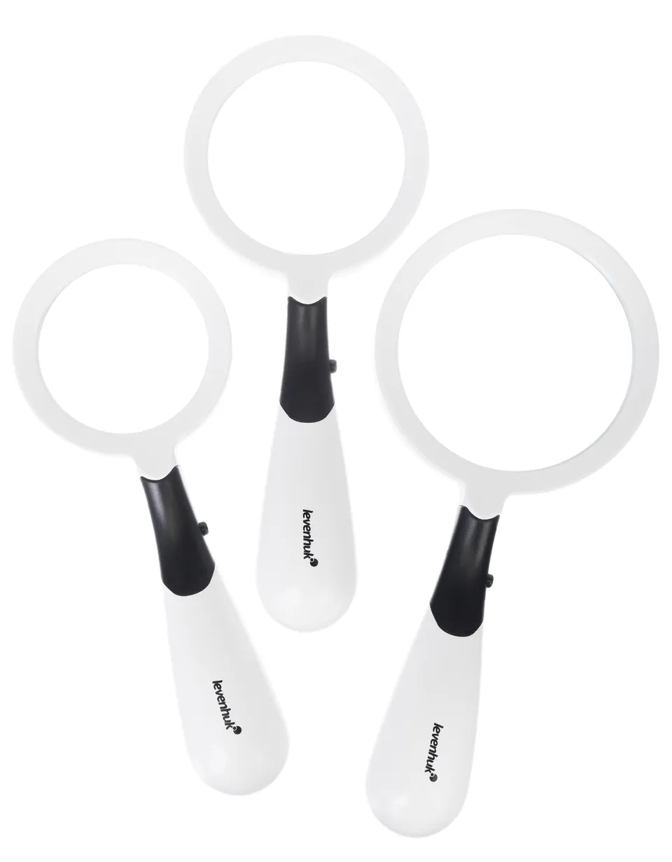 Levenhuk Zeno Multi ML13 Lupe Set 2x/3x/4x LED 3 Lupen