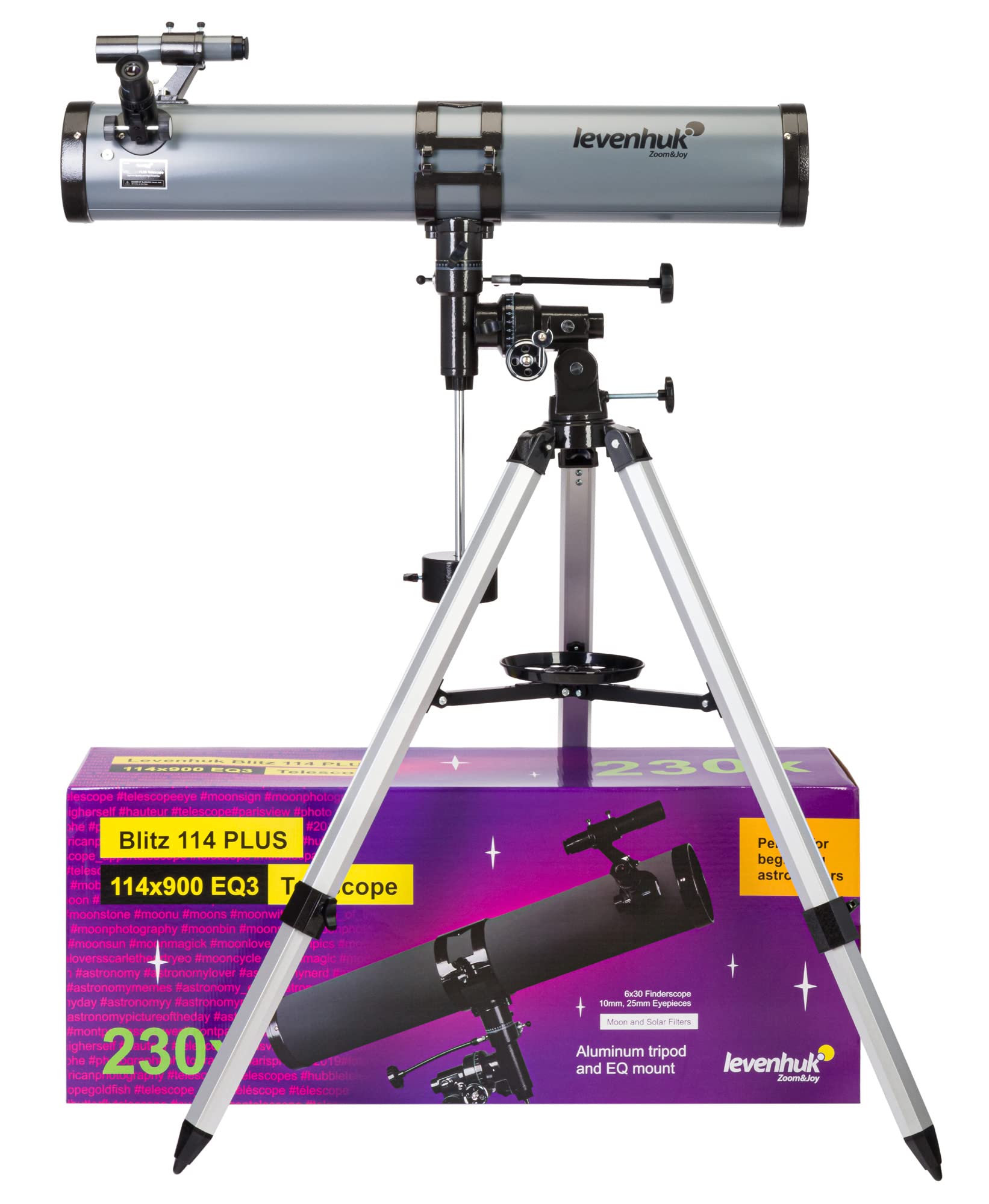 Levenhuk Blitz 114 Plus Newton Spiegelteleskop 114/900