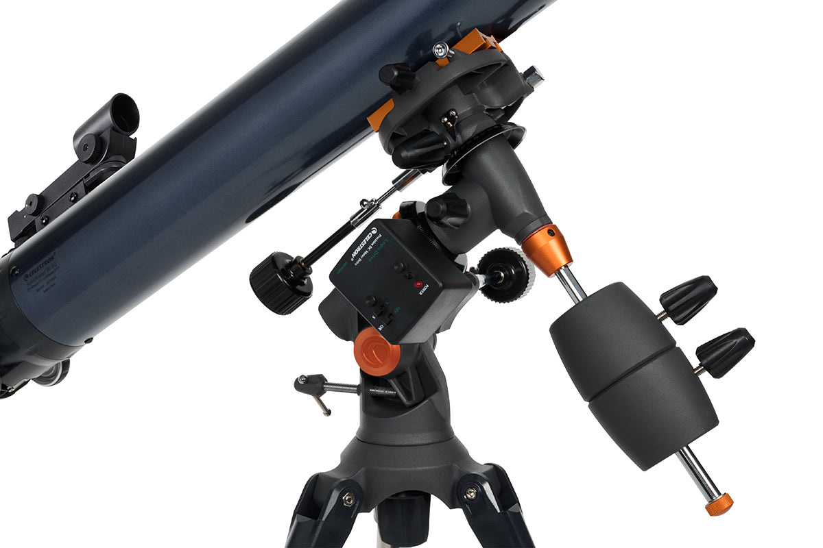 Celestron AstroMaster 80EQ Teleskop 80mm mit Motor + Adapter