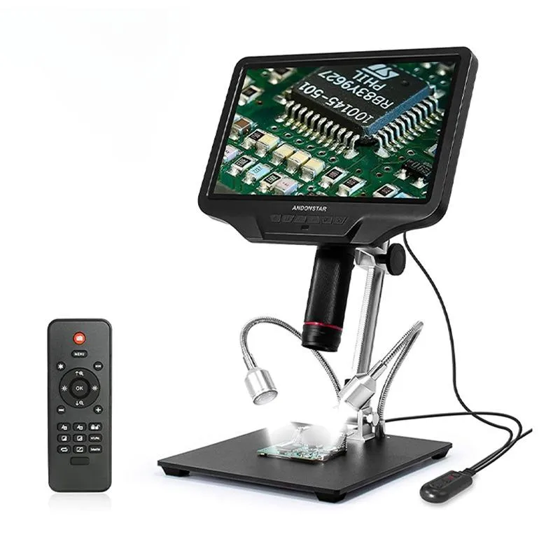 Andonstar AD409 Digitalmikroskop 10 Zoll HDMI 300x Löten SD