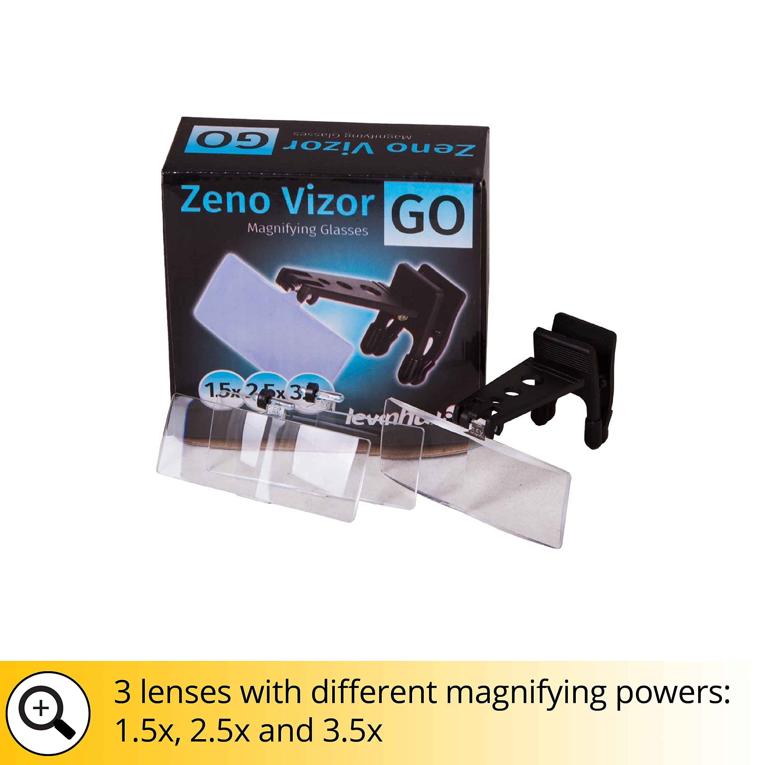 Levenhuk Zeno Vizor G0 Lupenbrille 1,5x 2,5x 3,5x