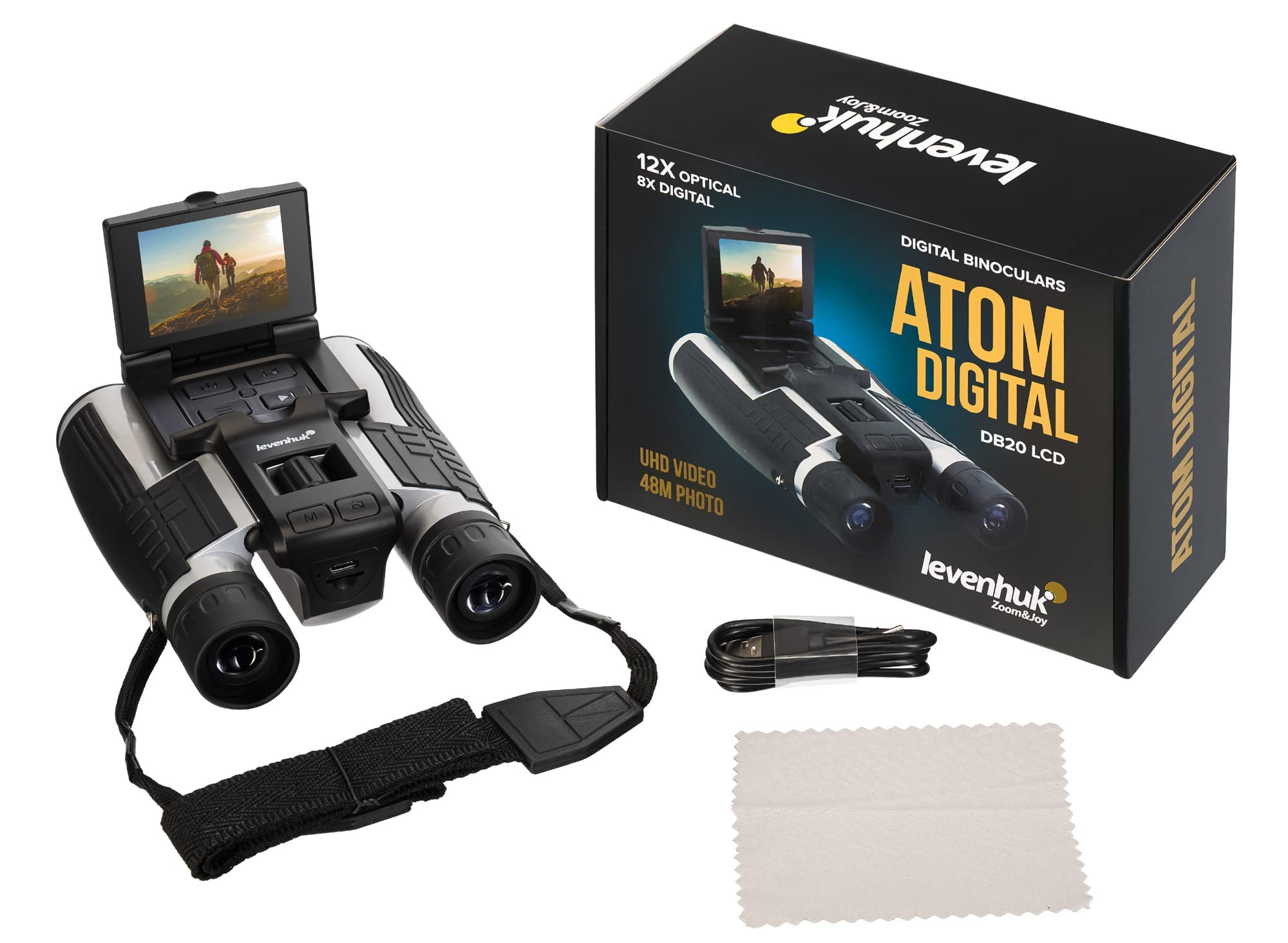 Levenhuk Atom Digital DB20 Fernglas 12x LCD