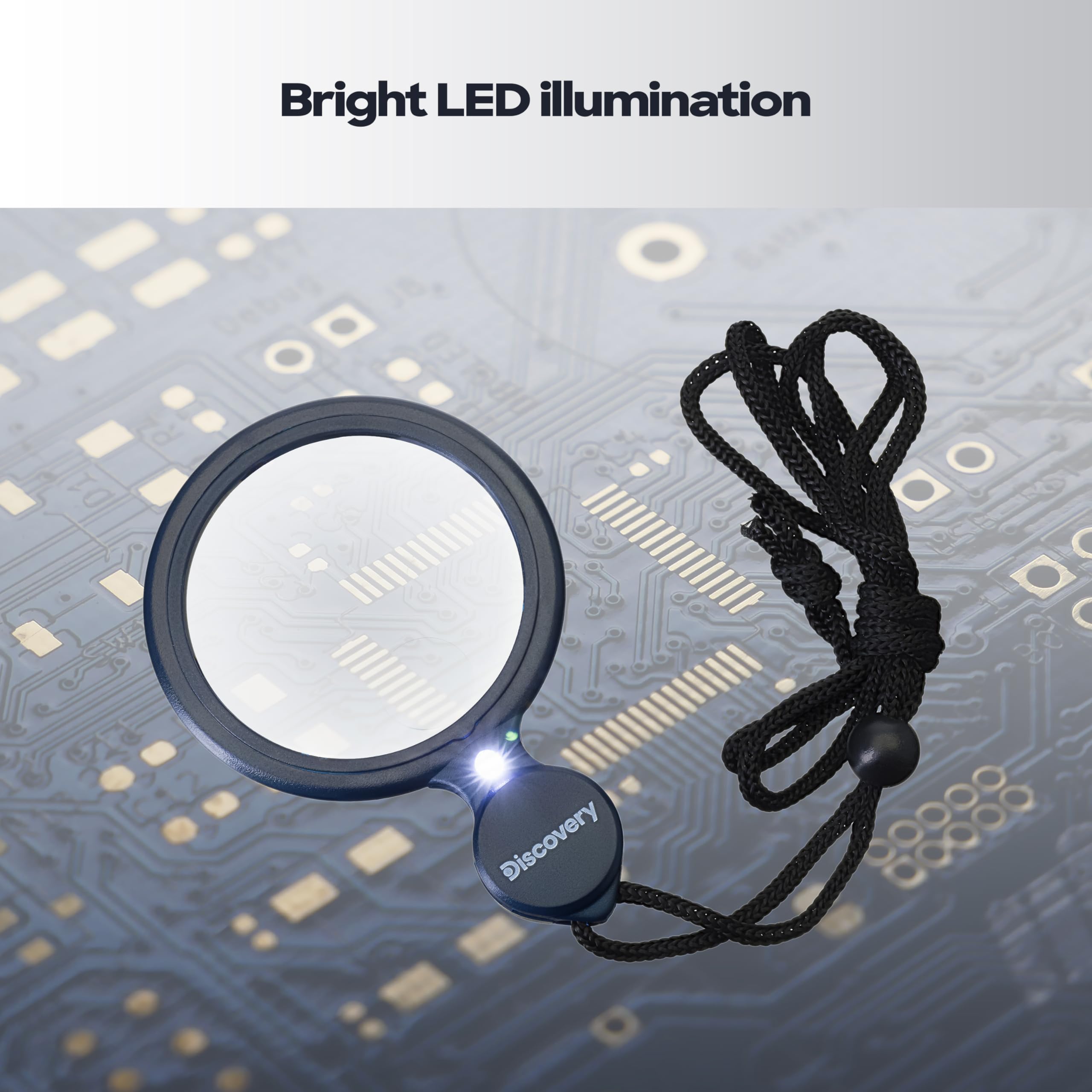 Discovery Crafts DHD 50 Kopflupe LED Vergrößerungsglas 10-fach