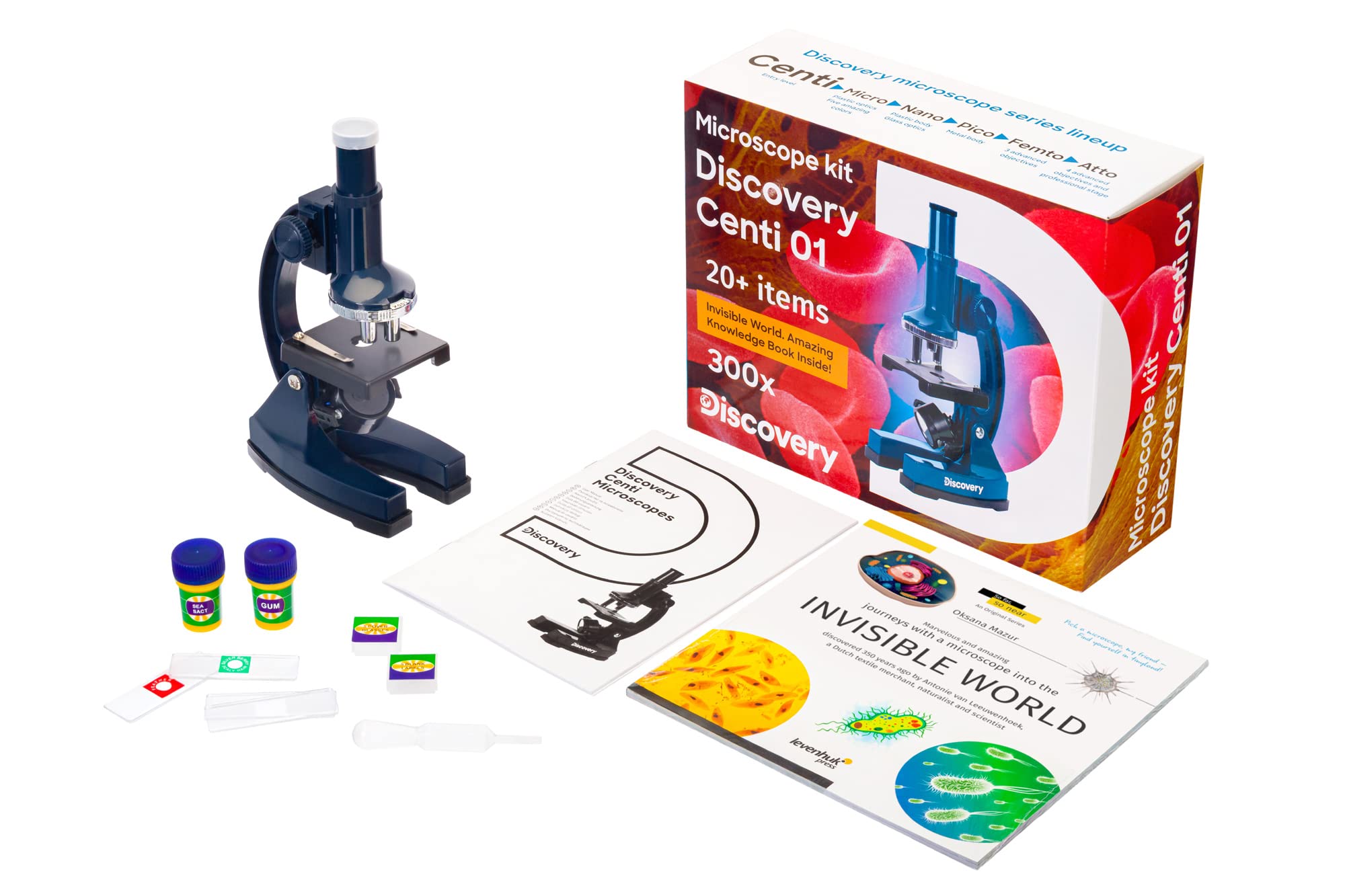 Levenhuk Discovery Centi 01 Mikroskop 100-300x Kinder