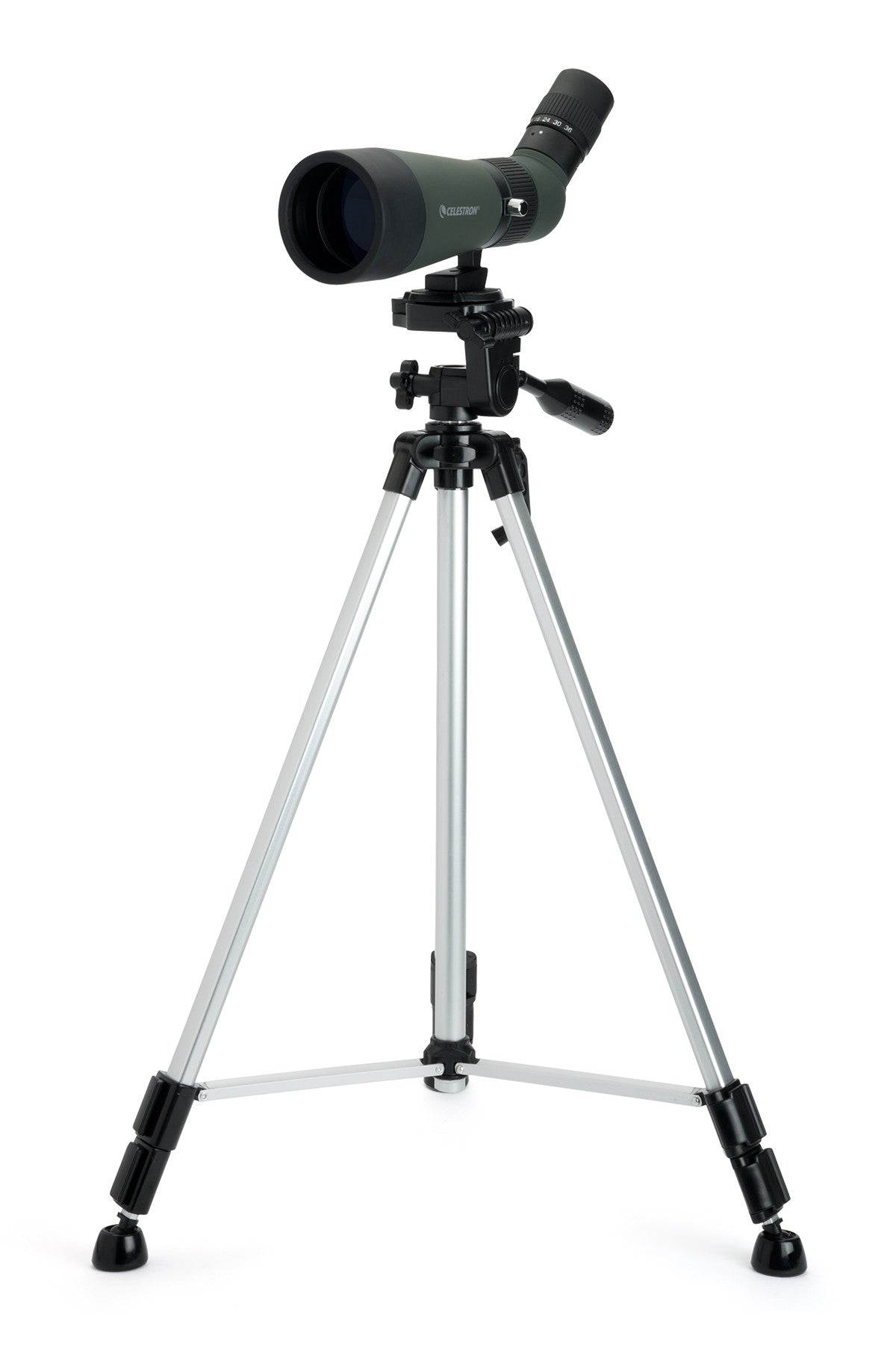 Celestron LandScout 12-36x60 Spektiv Set mit Stativ Rucksack