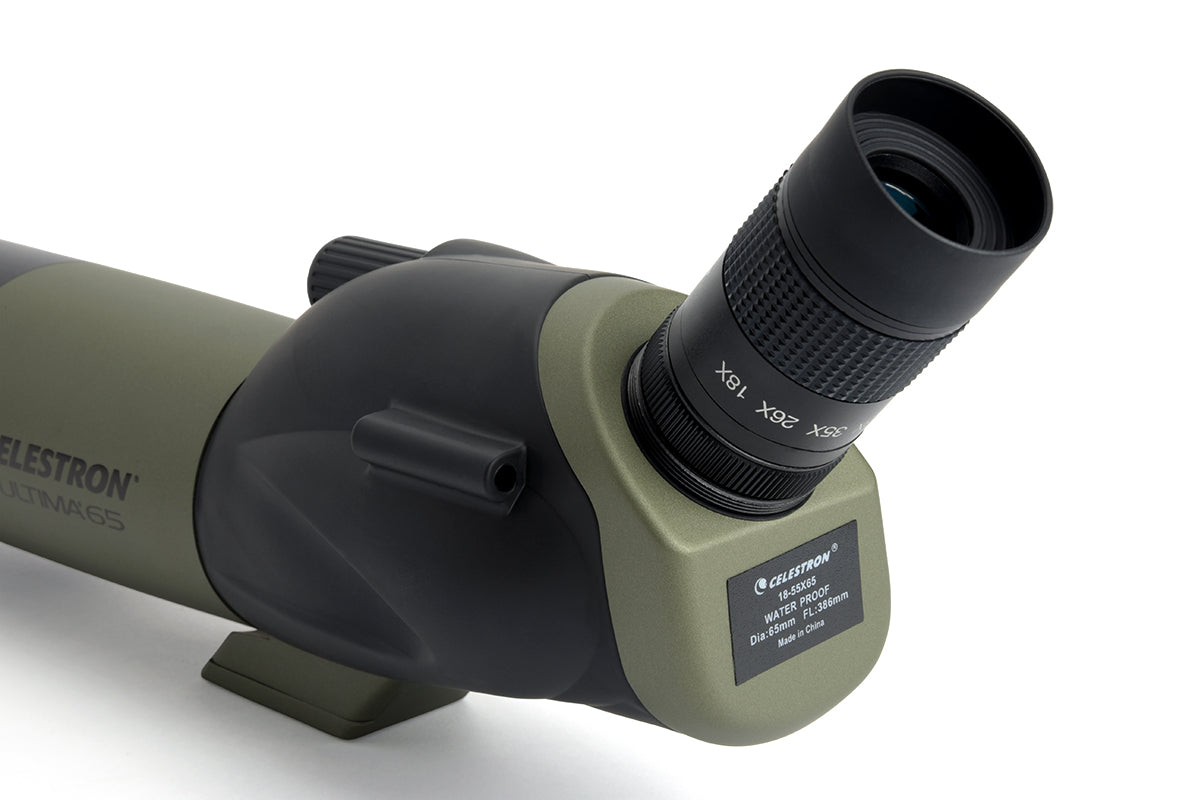 Celestron Ultima 18-55x65 Spektiv gewinkelt mit Smartphone-Adapter