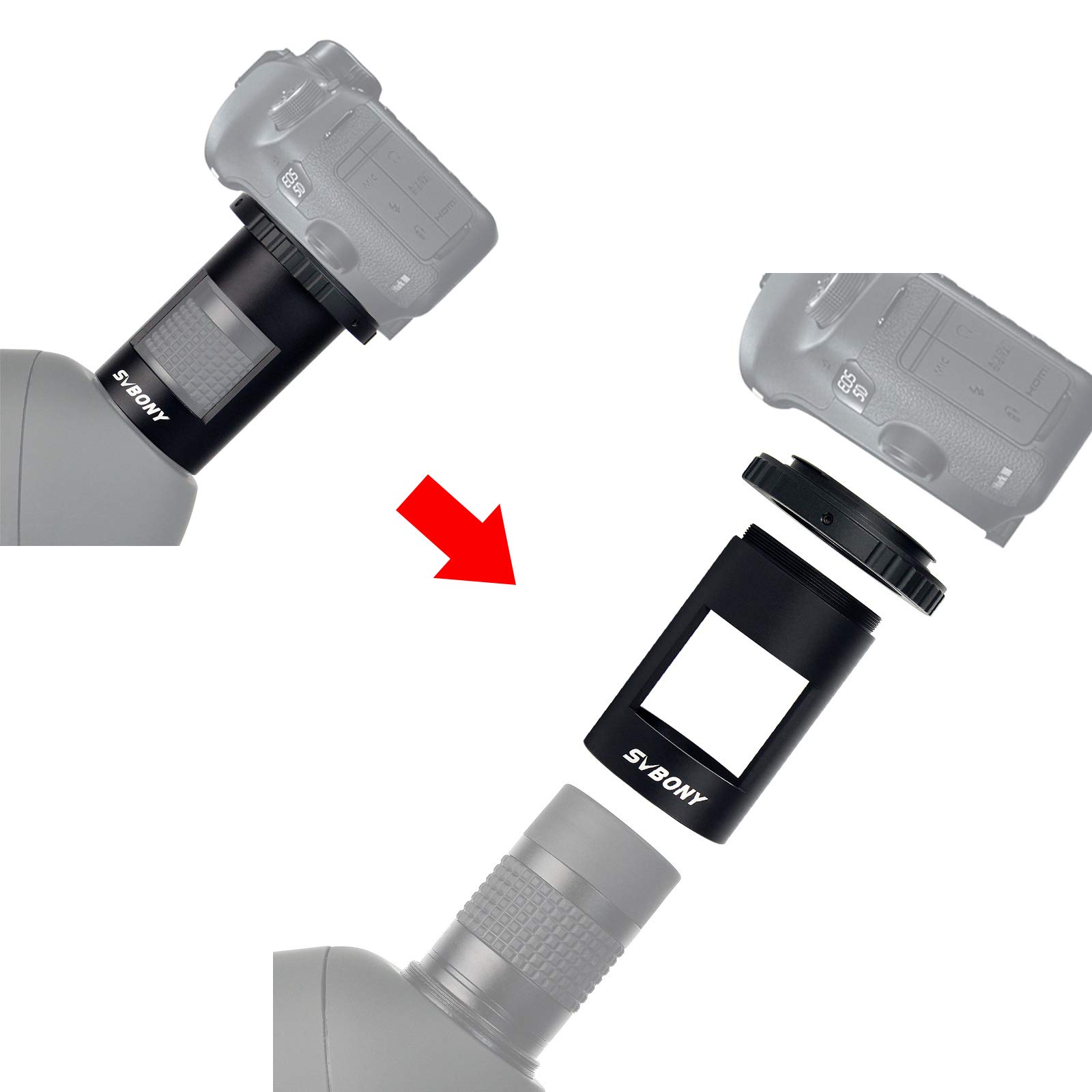 SVBONY SV28 Kameraadapter Spektiv Nikon T-Ring M42
