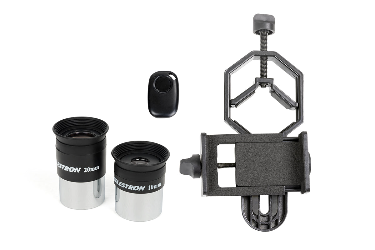 Celestron AstroMaster 90AZ Teleskop 90mm mit Smartphone-Adapter
