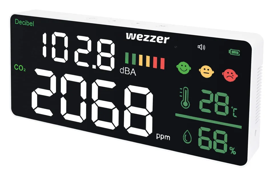 Levenhuk Wezzer Air PRO CN20 Luftqualitätsmonitor Lärm CO2