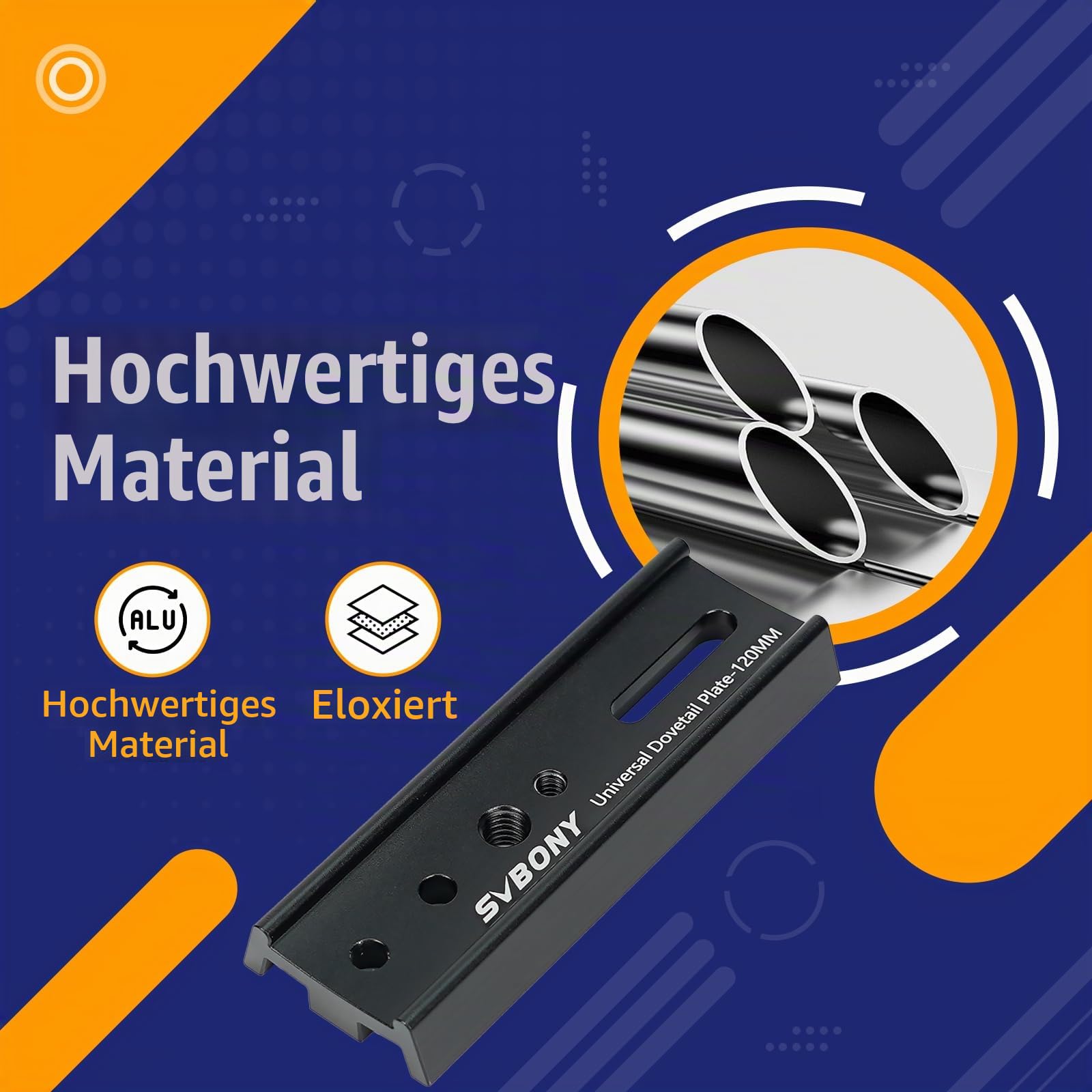 Svbony 120mm Prismenschiene Montageplatte Metall