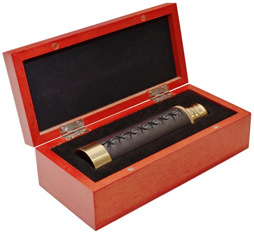 Levenhuk Spyglass SG2 Spektiv 12x30 Messing Leder