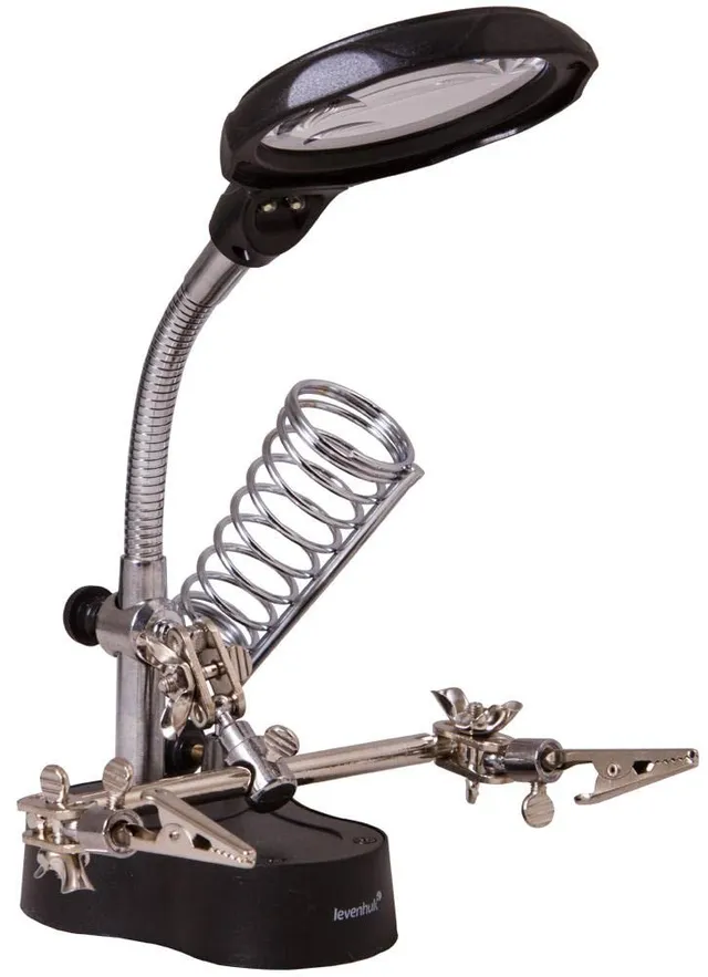 Levenhuk Zeno Desk D3 Tischlupe LED 3,5x flexibler Arm