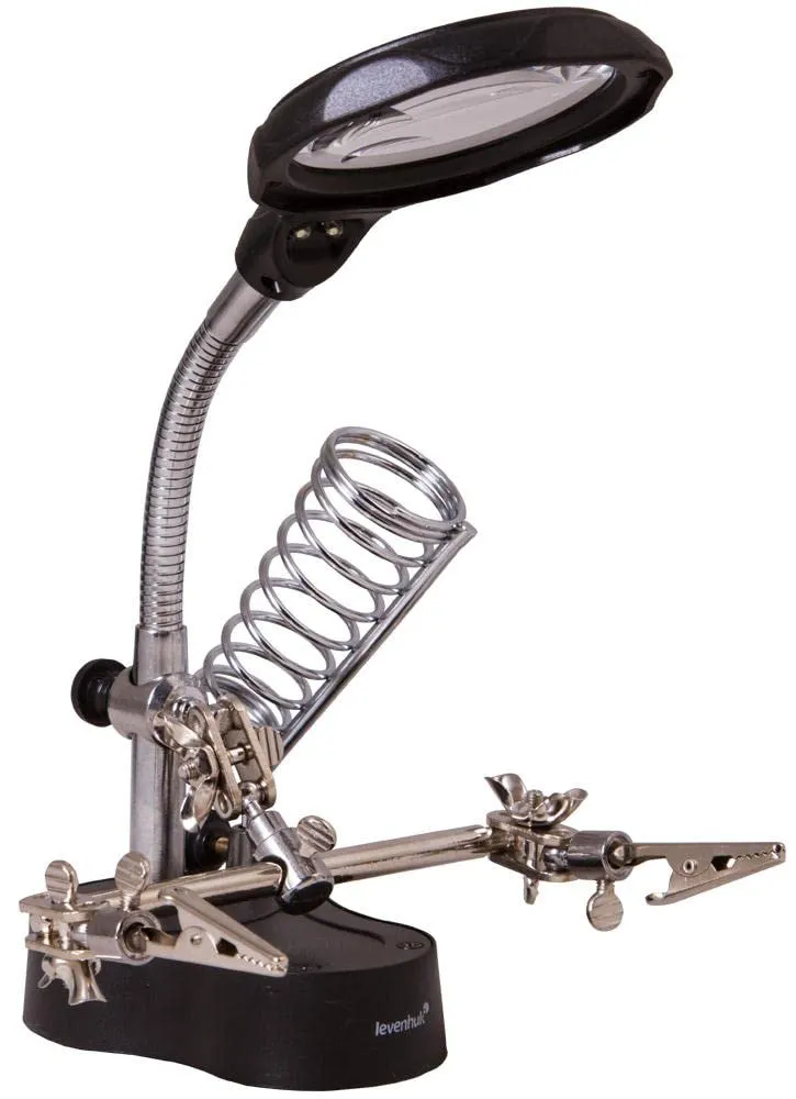 Levenhuk Zeno Desk D3 Tischlupe LED 3,5x flexibler Arm