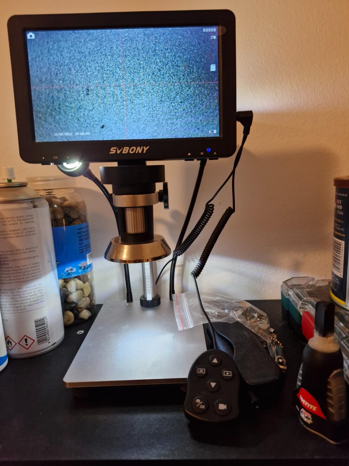 SVBONY SV604 LCD Mikroskop 7 Zoll 1-1200x 12MP LED