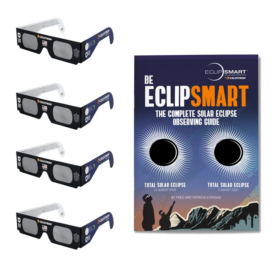 Celestron EclipSmart Sonnenfinsternisbrillen 4er Set ISO