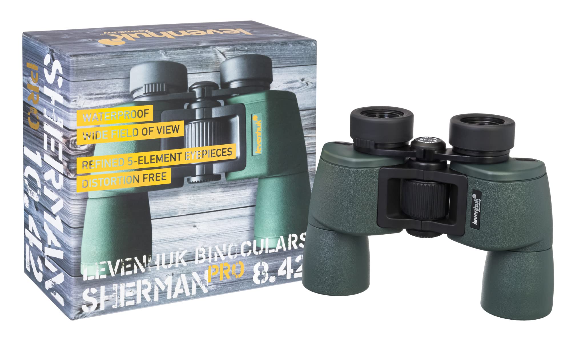 Levenhuk Sherman PRO 8x42 Fernglas Porro wasserdicht Weitwinkel
