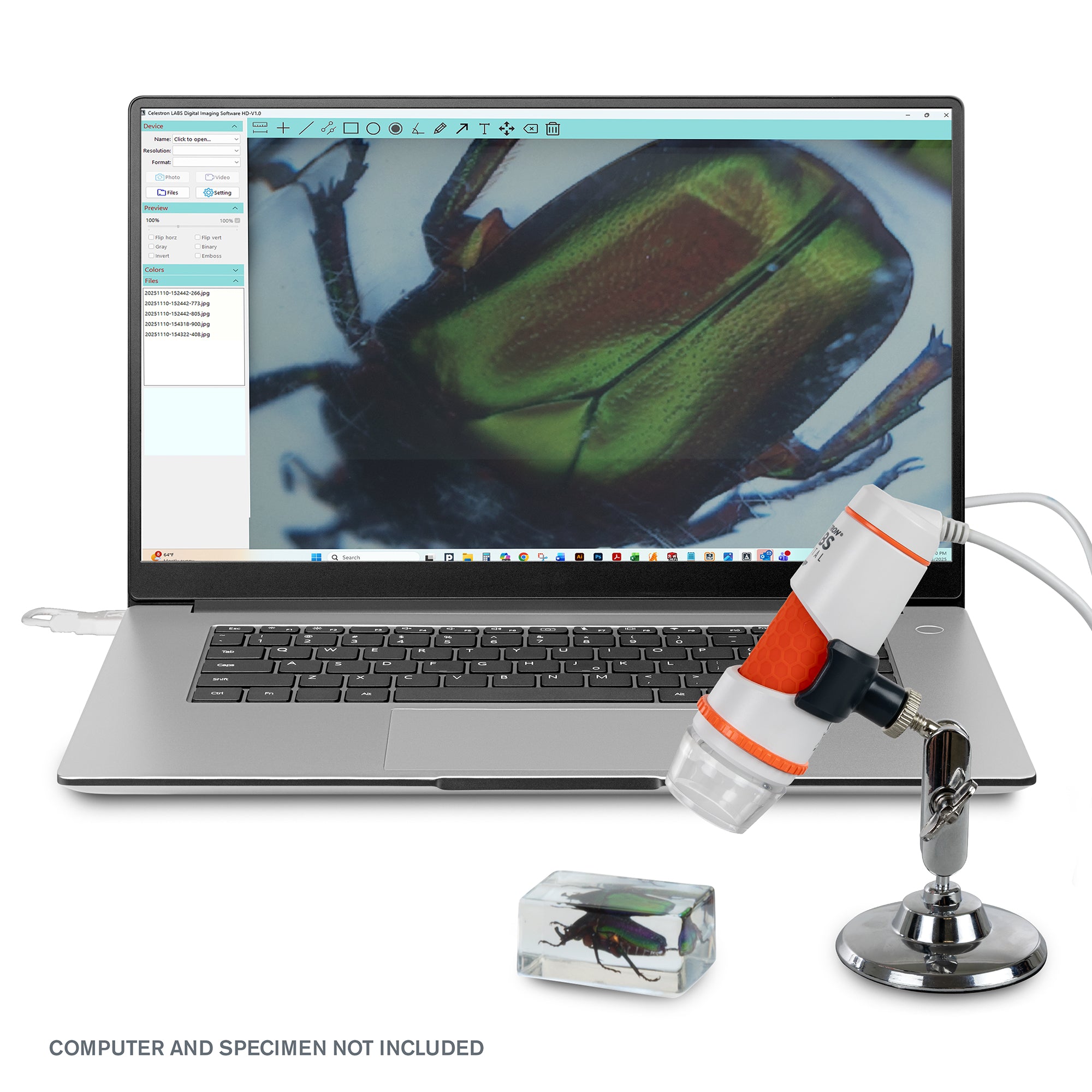 Celestron Labs Digital 2MP Handmikroskop USB 200x