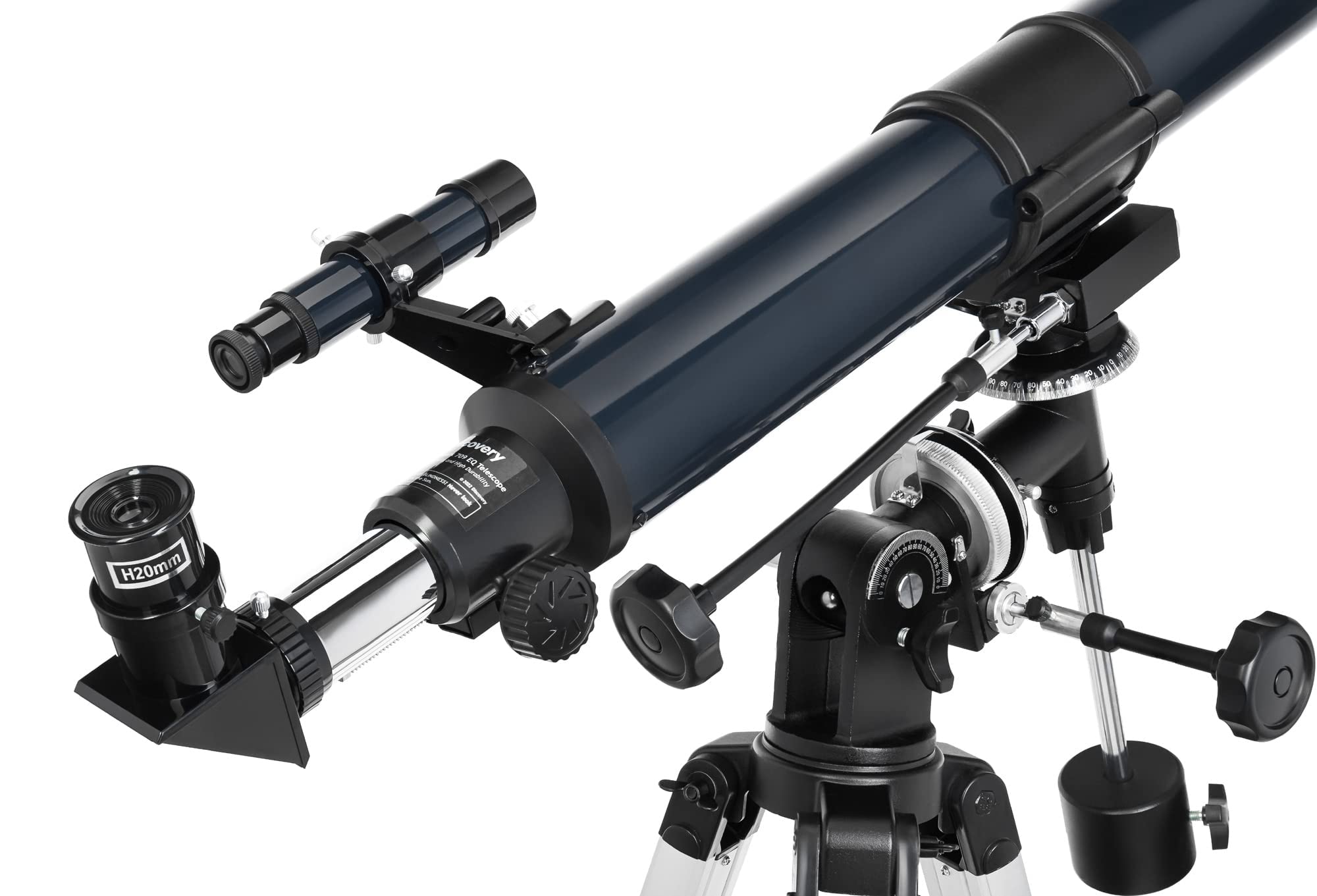 Discovery Spark 709 EQ Teleskop mit Buch Englisch Achromat