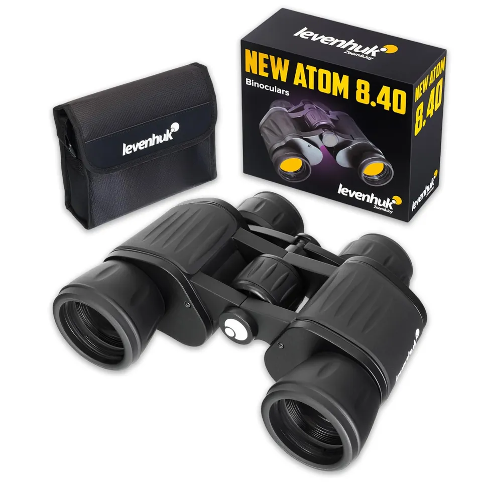 Levenhuk New Atom 8x40 Fernglas Porro leicht Stativ