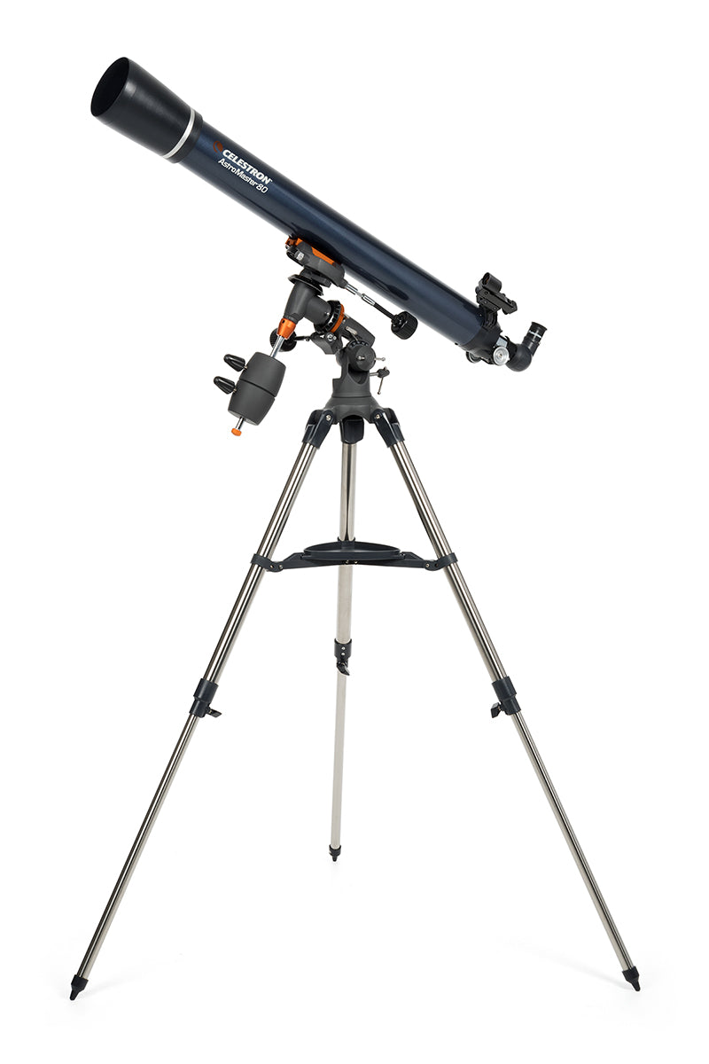 Celestron AstroMaster 80EQ Teleskop 80mm mit Motor + Adapter