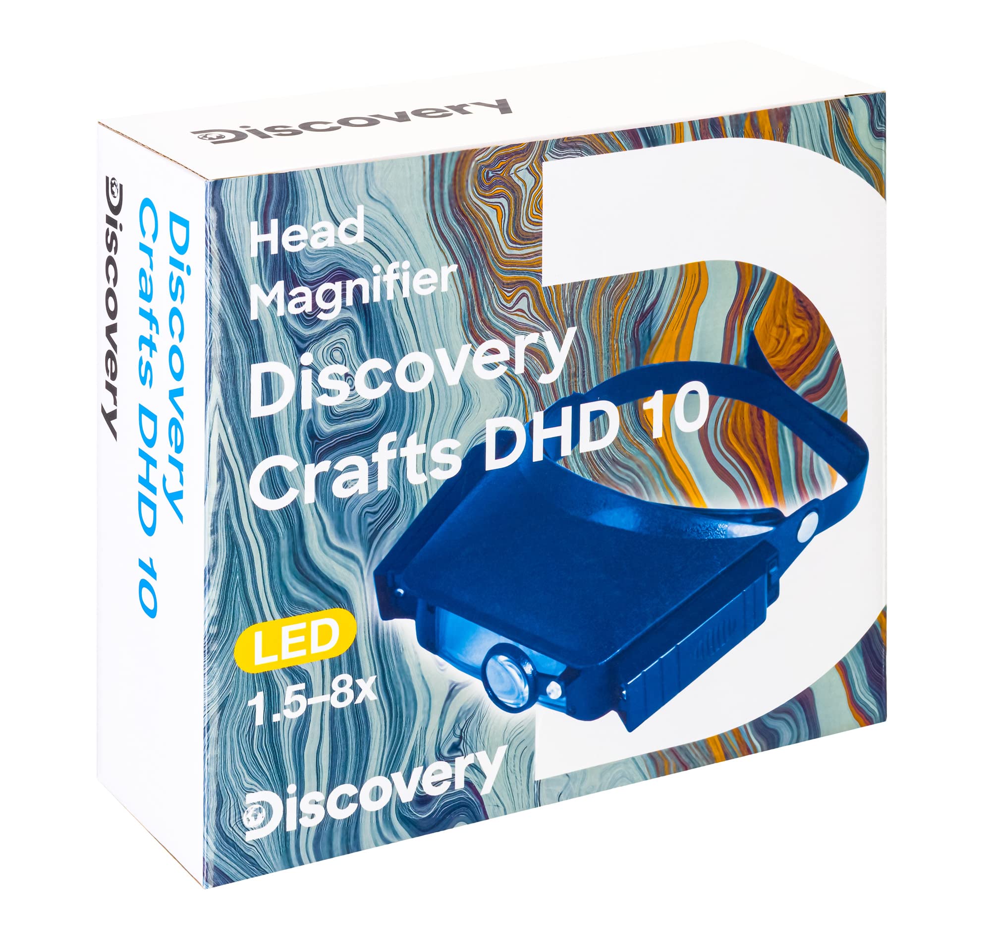 Discovery Crafts DHD 10 Kopflupe LED Kopfband Klapplinse 8-fach
