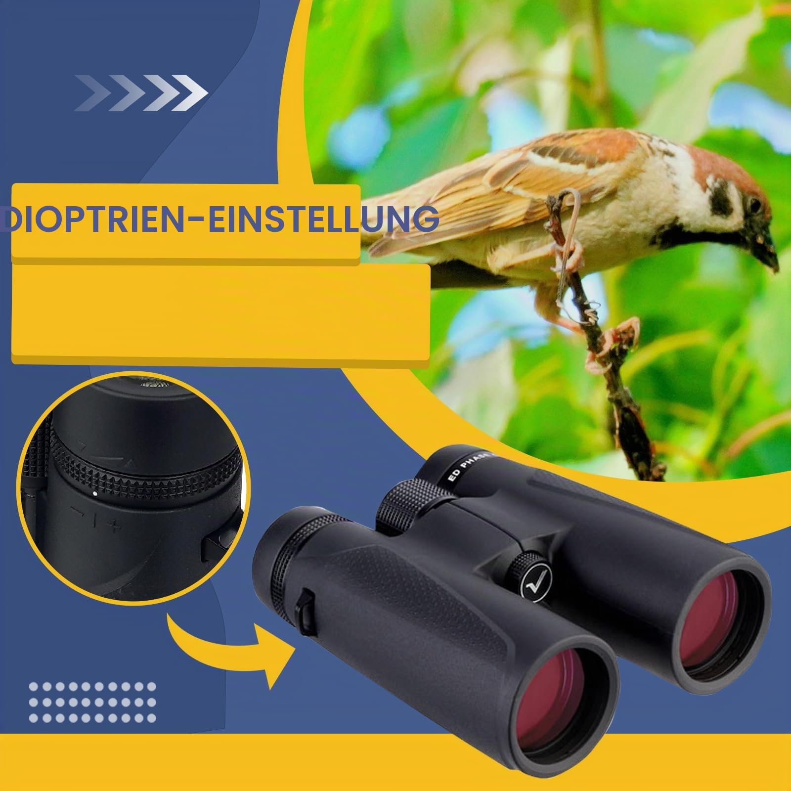SVBONY SV202 Fernglas 10x42 ED wasserdicht Magnesium