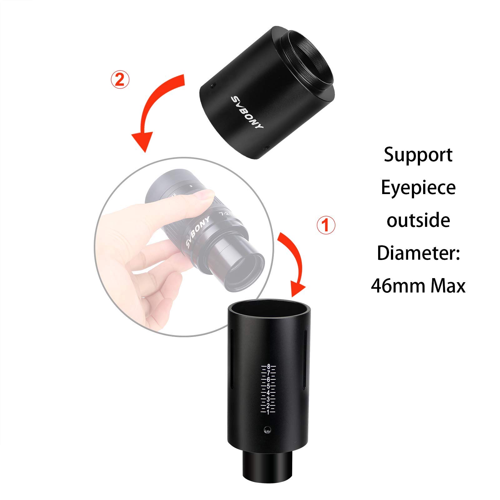 Svbony SV187 Kamera Adapter 1,25" Canon 34mm Variabel