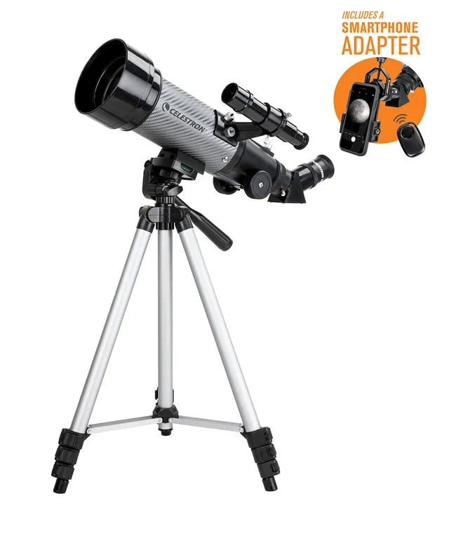 Celestron Travel Scope 70 DX Refraktor Teleskop mit Smartphone-Adapter