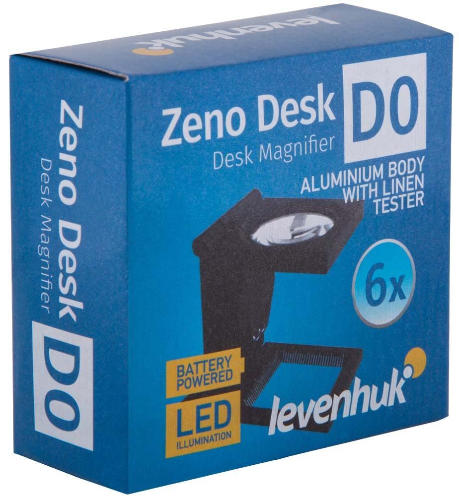 Levenhuk Zeno Desk D0 Tischlupe 6x LED 30 mm klappbar