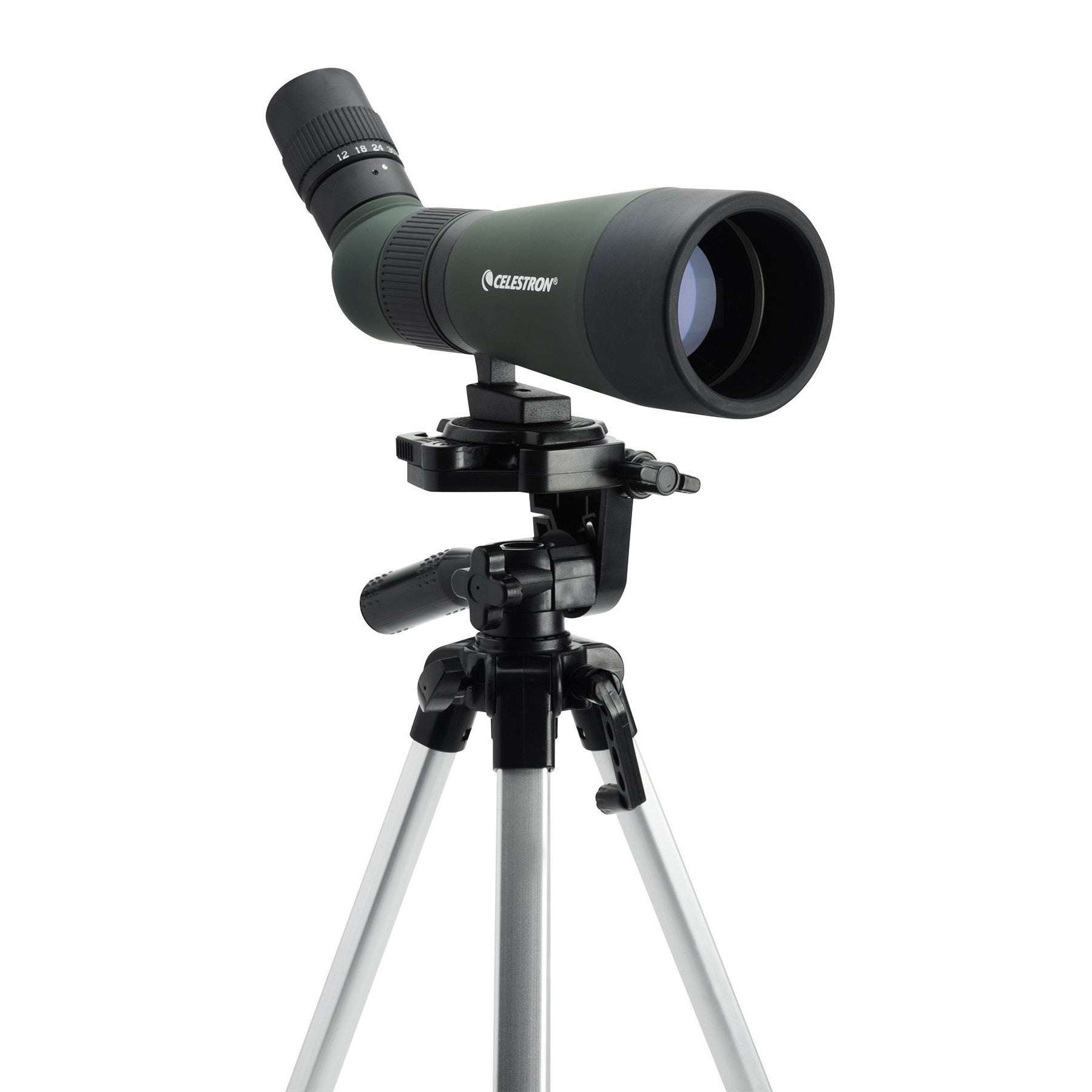 Celestron LandScout 12-36x60 Spektiv Set mit Stativ Rucksack