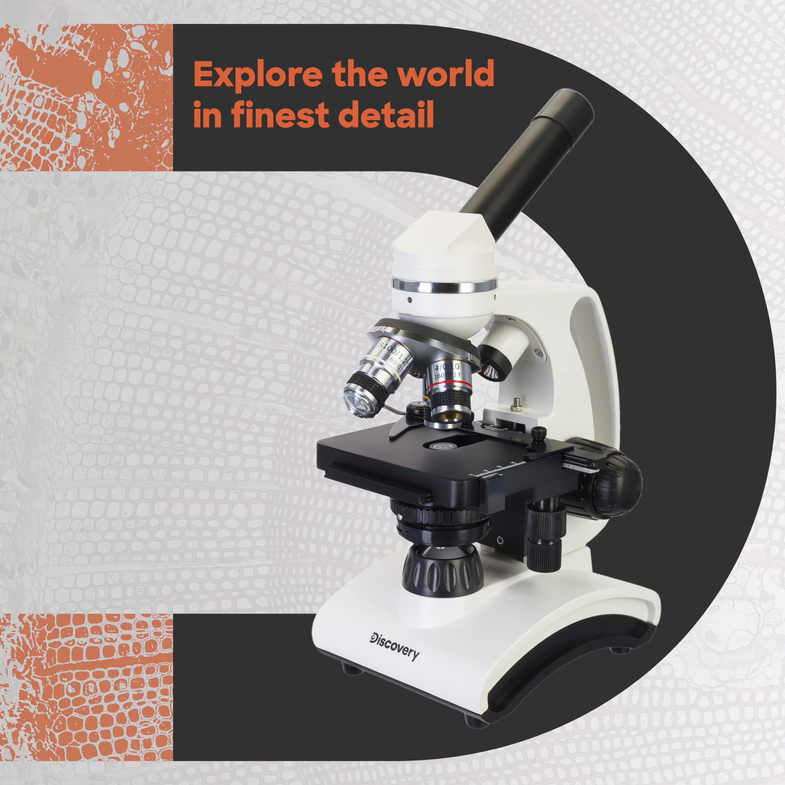Levenhuk Discovery Atto Polar Mikroskop 40-1000x Labor