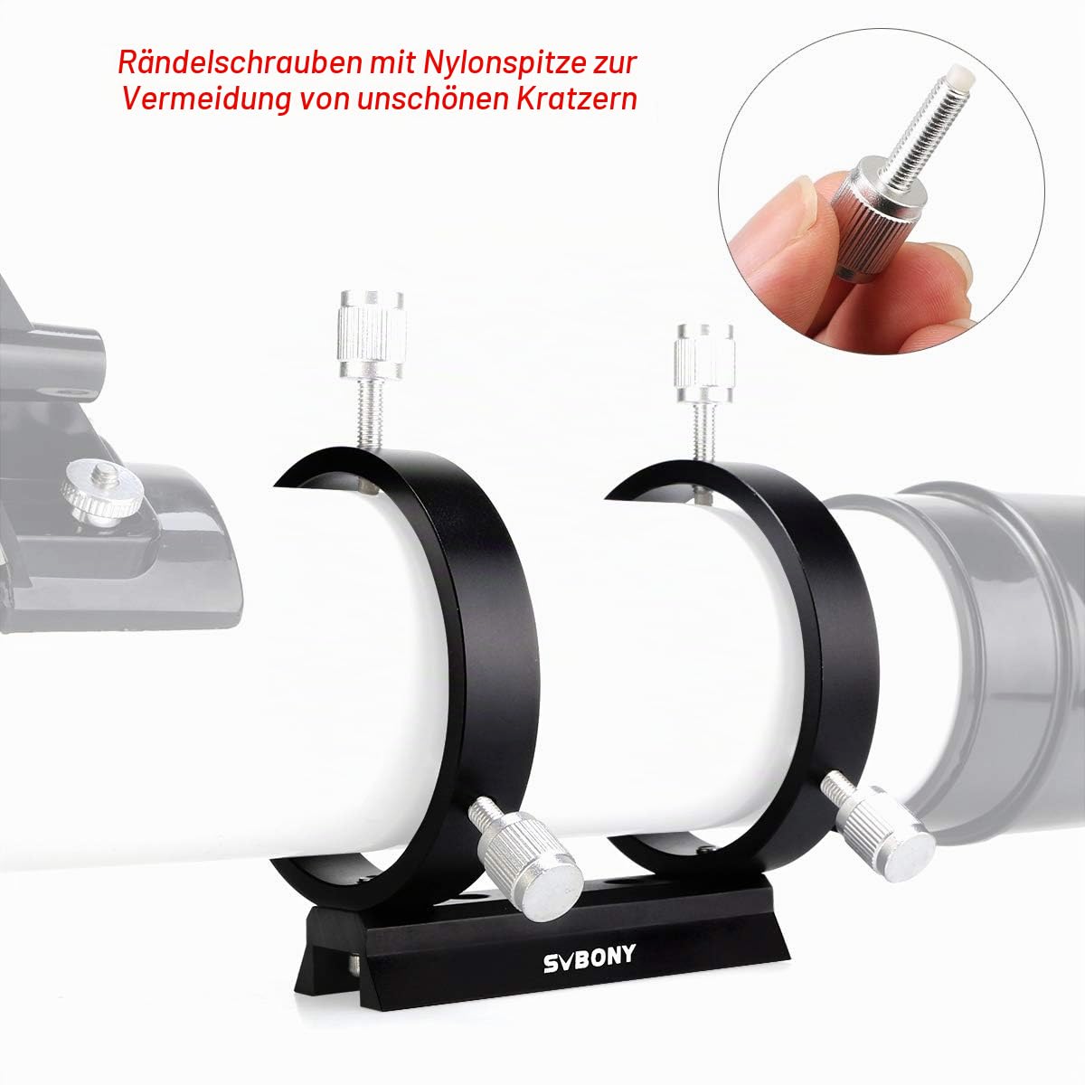SVBONY SV116 Sucher Montageringe 89mm 43-70mm Alu