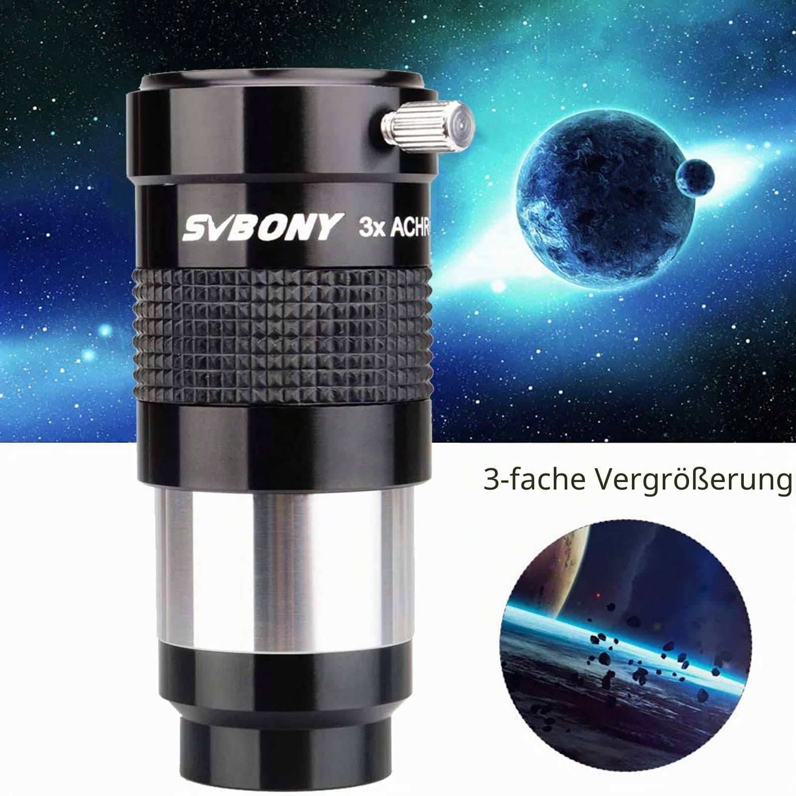 Svbony SV136 Barlowlinse 3x 1,25 Zoll achromatisch