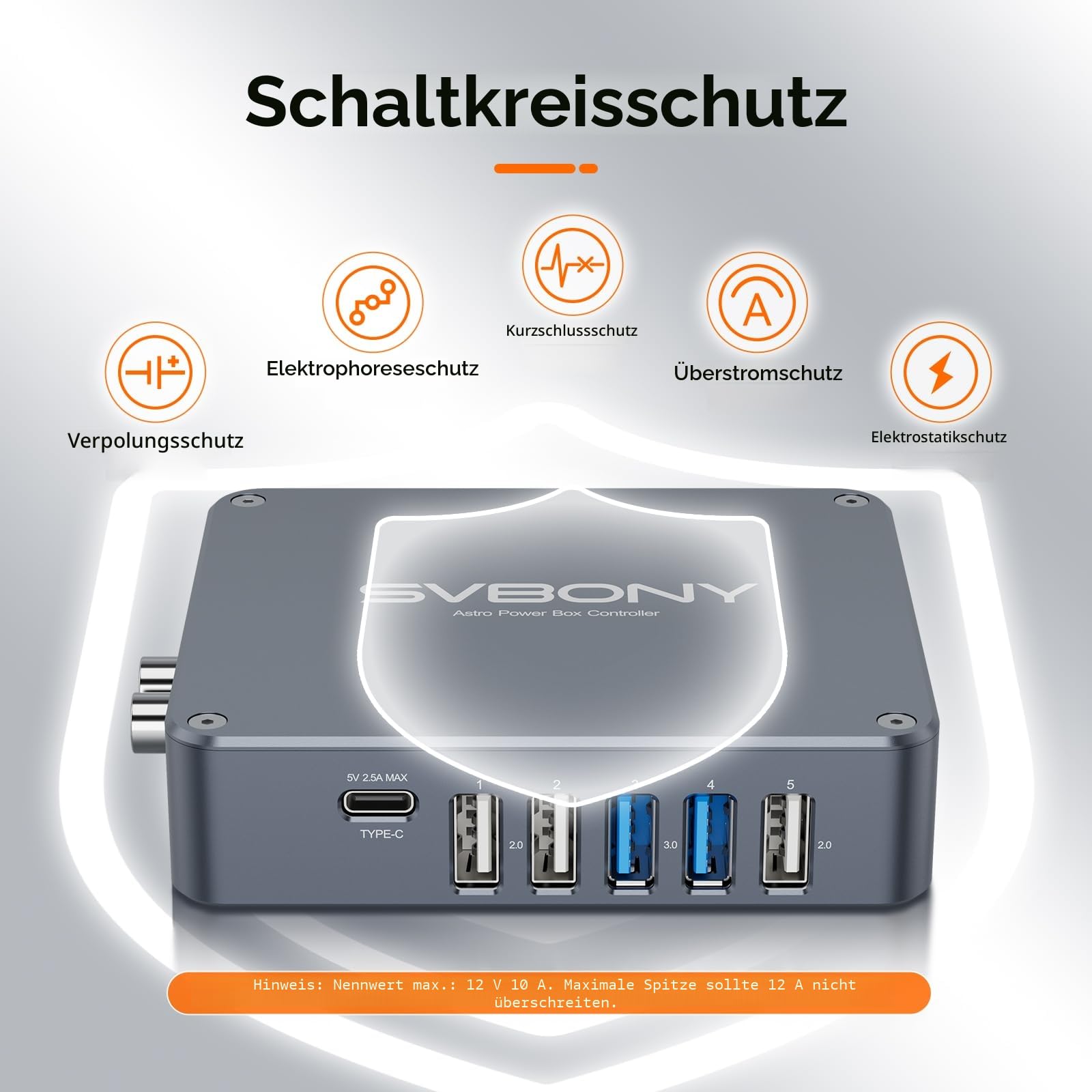 SVBONY SV241 PRO Power Management Box 12V Steuerung