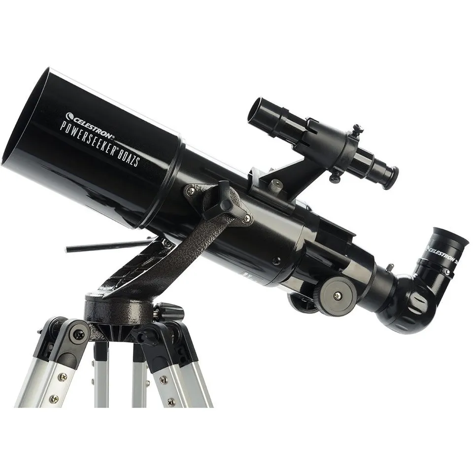 Celestron PowerSeeker 80AZS Teleskop 80mm Refraktor mit Stativ