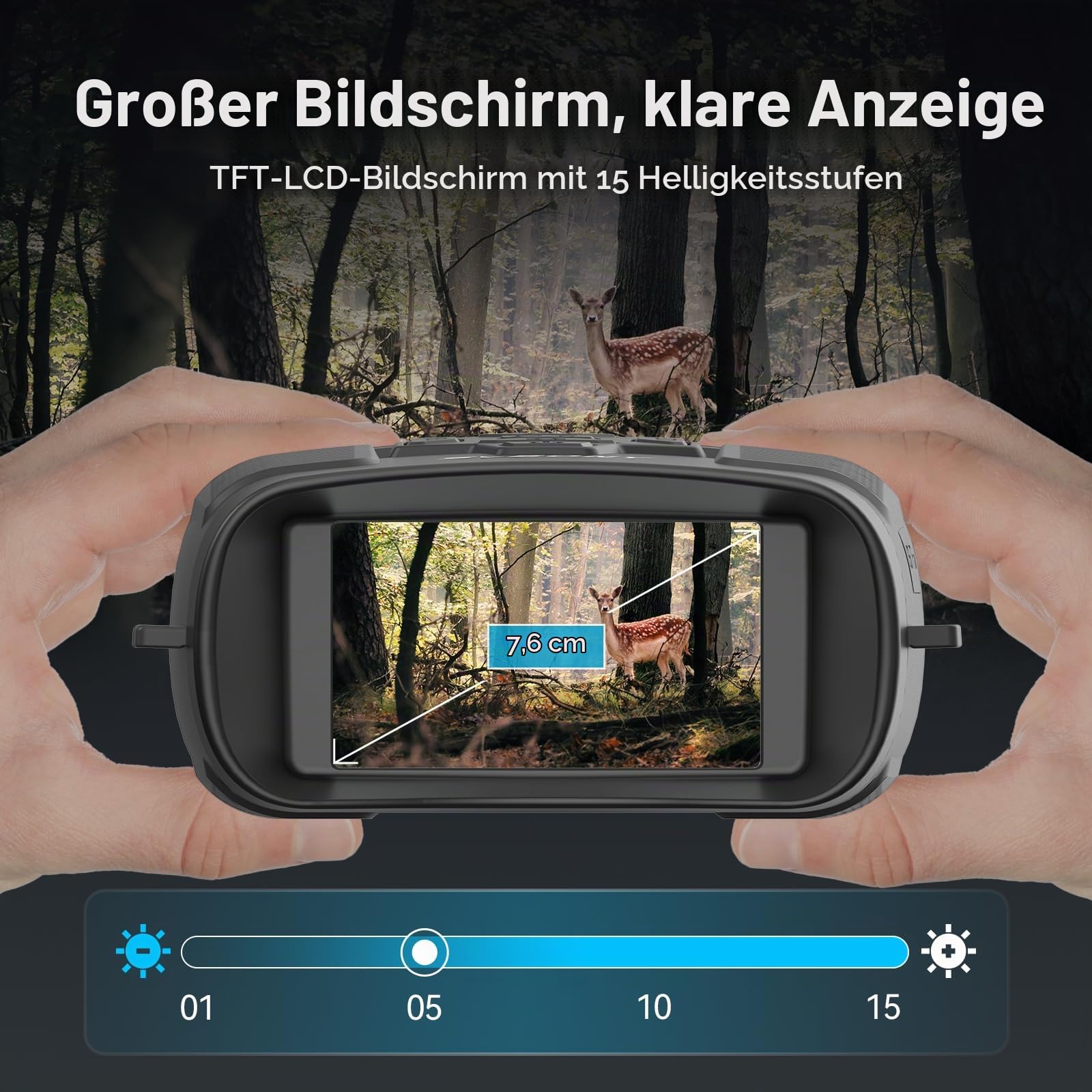 SVBONY SA206 Nachtsichtgerät 8X 300m 4K mit 32GB Karte