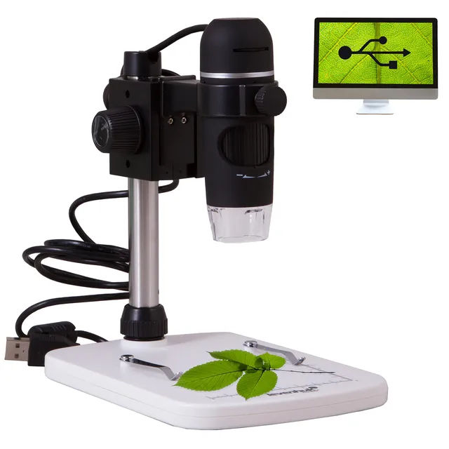 Levenhuk DTX 90 Digitalmikroskop 10-300x 5MP LED Stativ