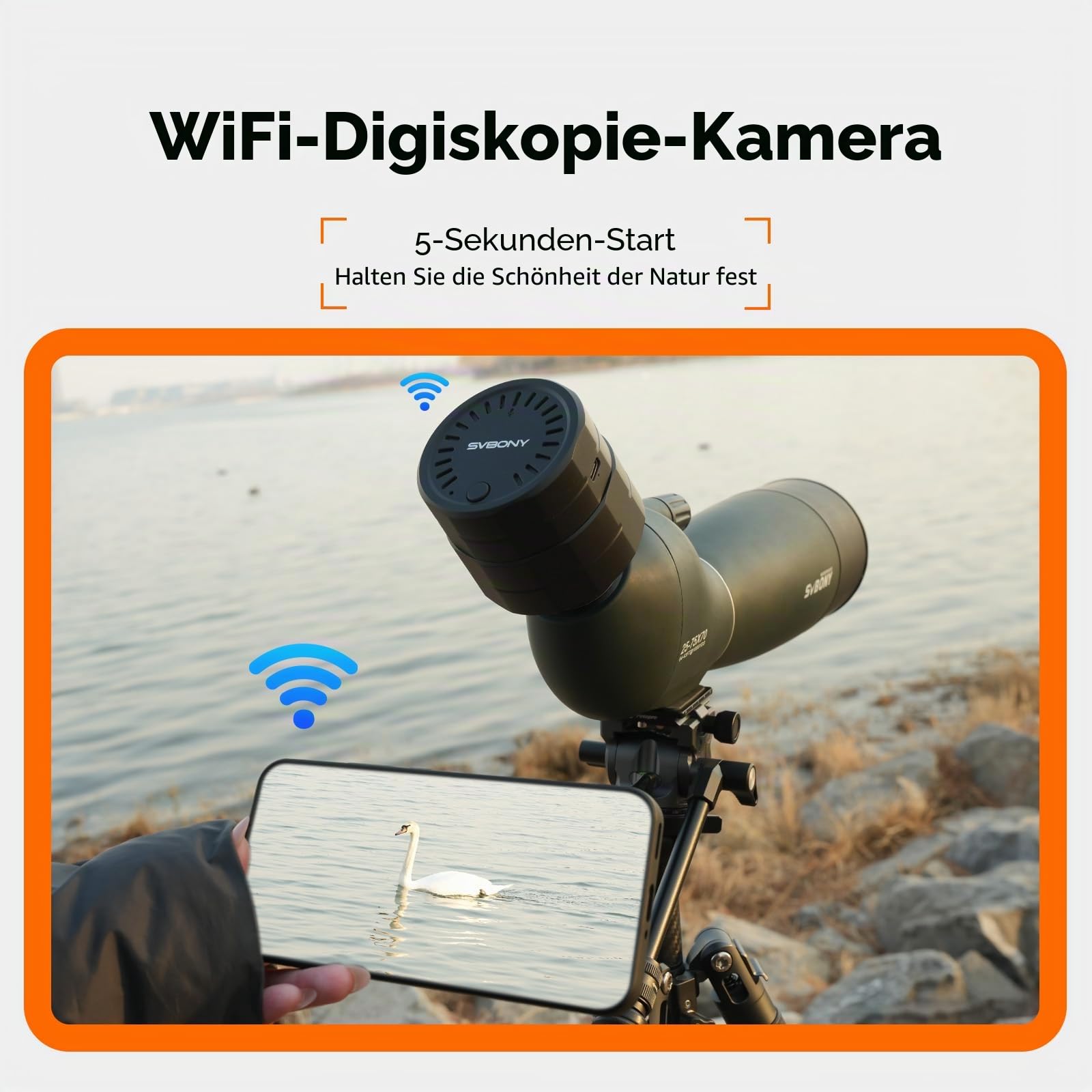 SVBONY SC002 WiFi Spektivkamera 1080P mit 32GB TF-Karte