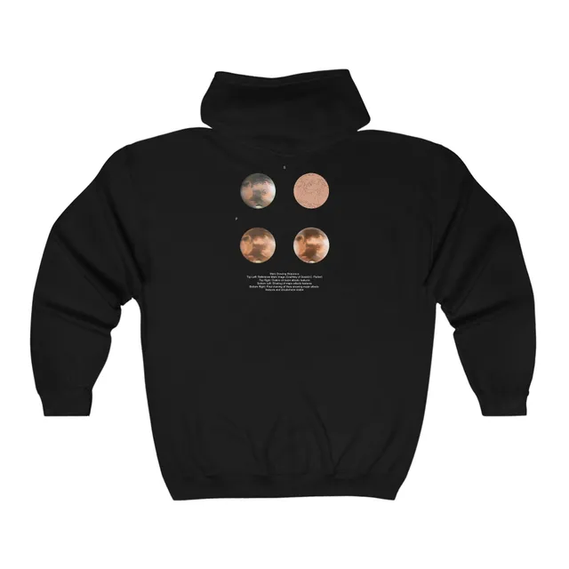 Explore Scientific Mars Hoodie Full-Zip Unisex Schwarz