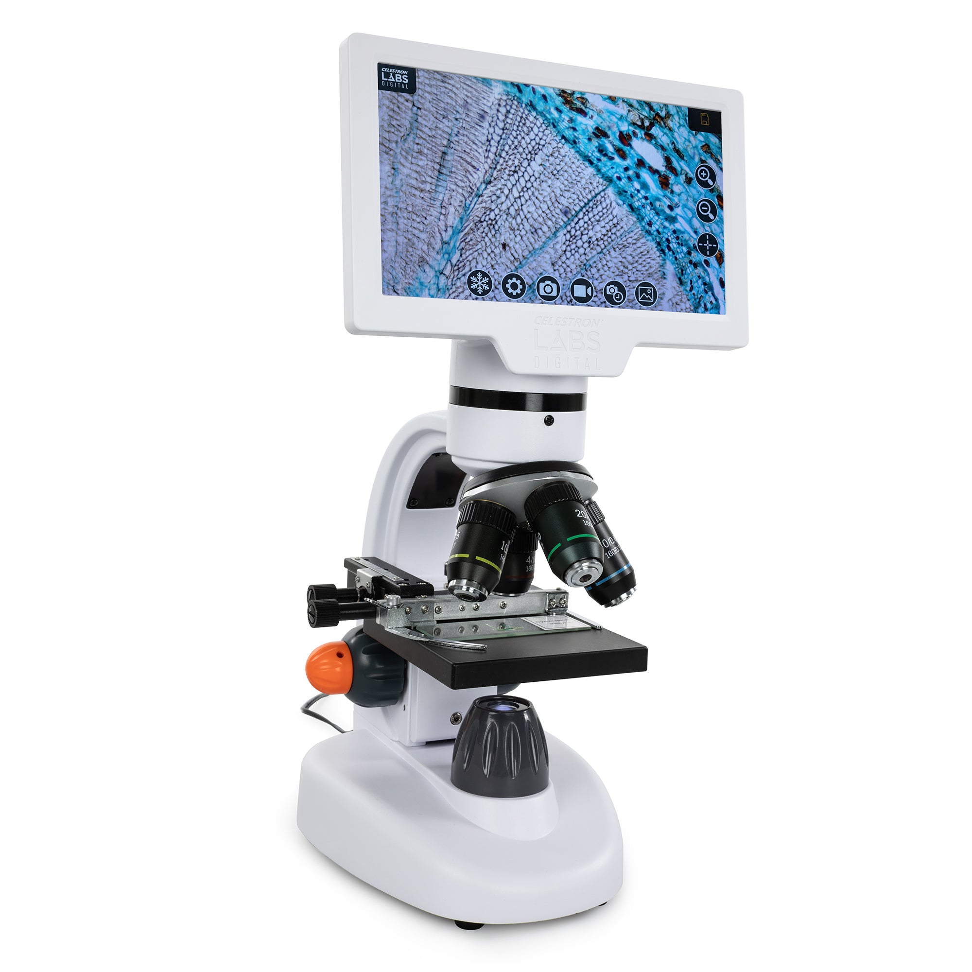Celestron Labs Digital 7 Zoll LCD-Mikroskop 8MP 40x-400x