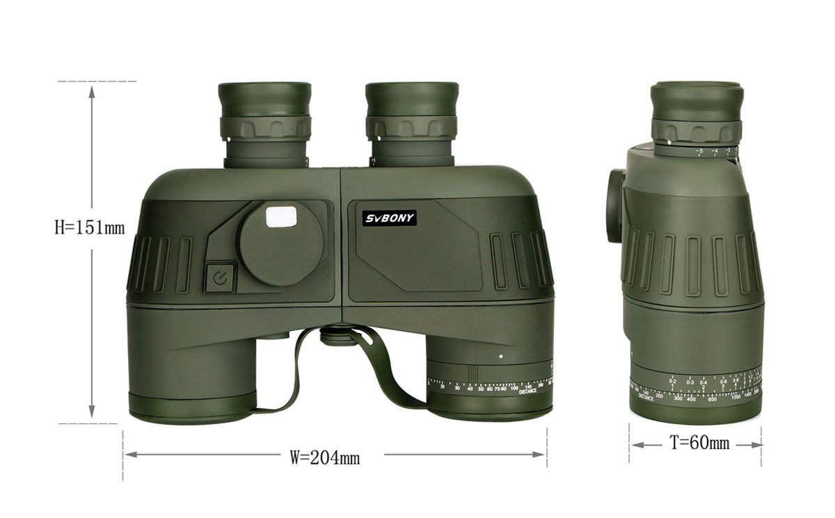 SVBONY SV27 Fernglas 7x50 Kompass Wasserdicht BAK4