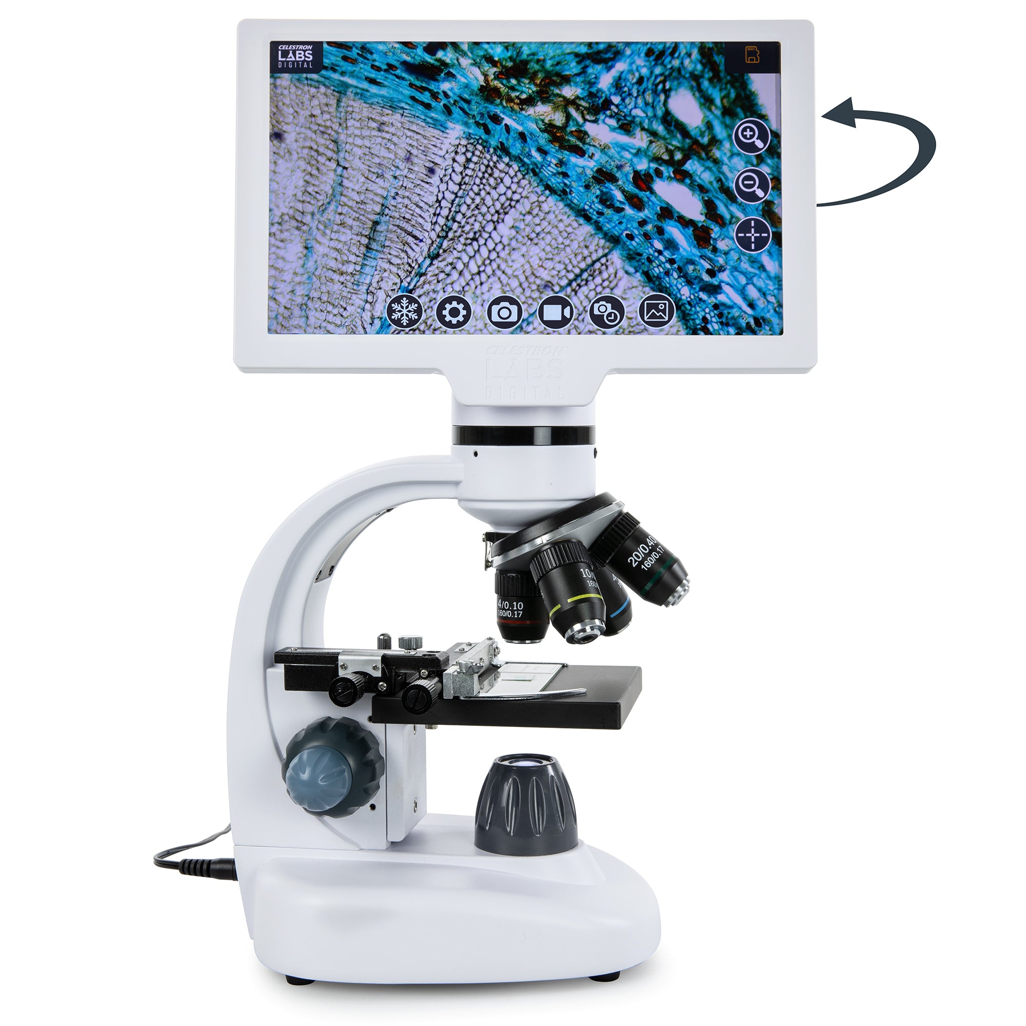 Celestron Labs Digital 9 Zoll LCD-Mikroskop 8MP Touchscreen