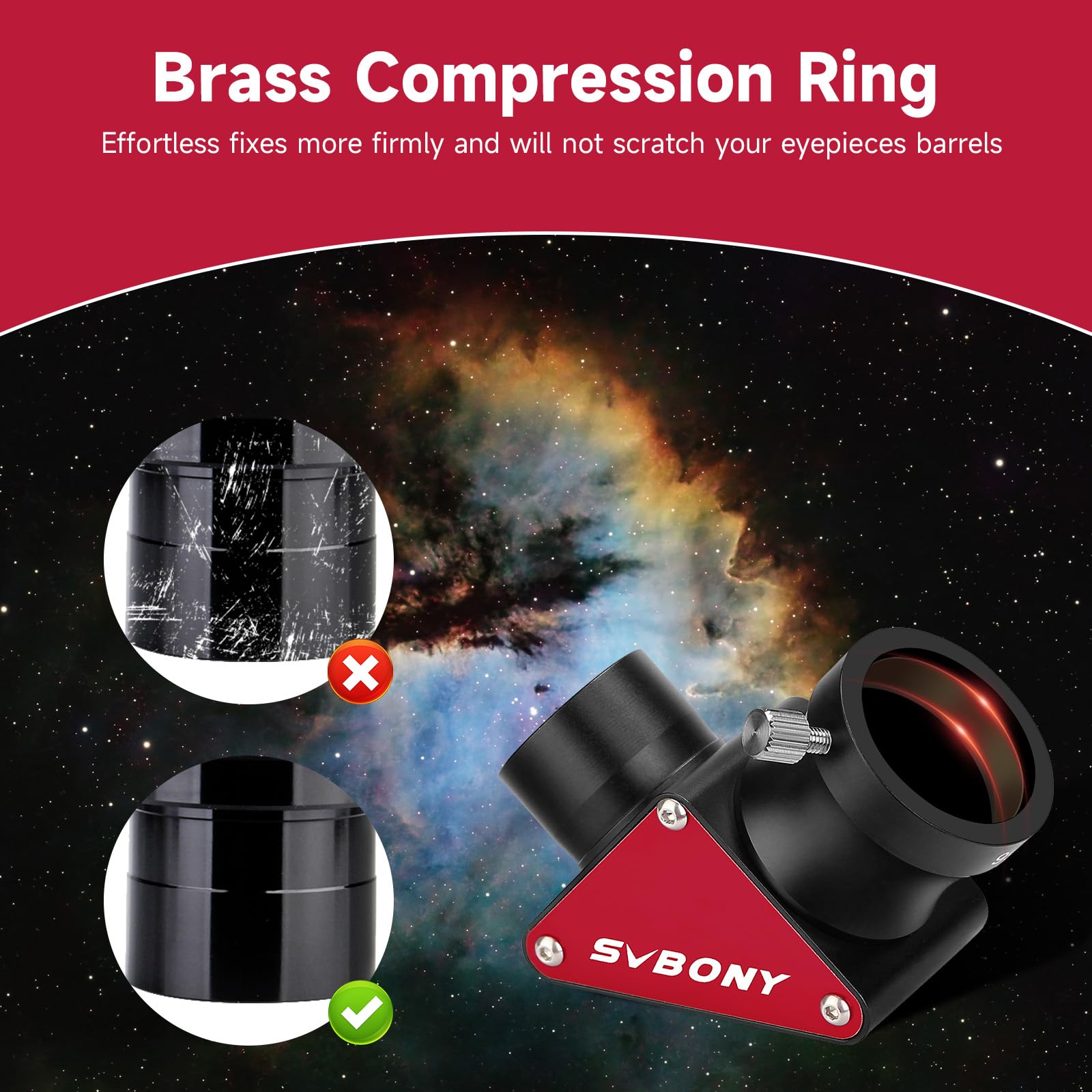 SVBONY Astro Accessories SV188P Zenitspiegel 1,25 Zoll 99%