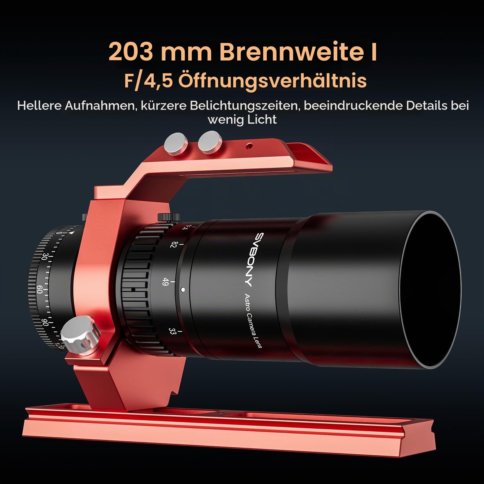 SVBONY SV545 203mm f/4,5 Petzval APO Teleskop Refraktor