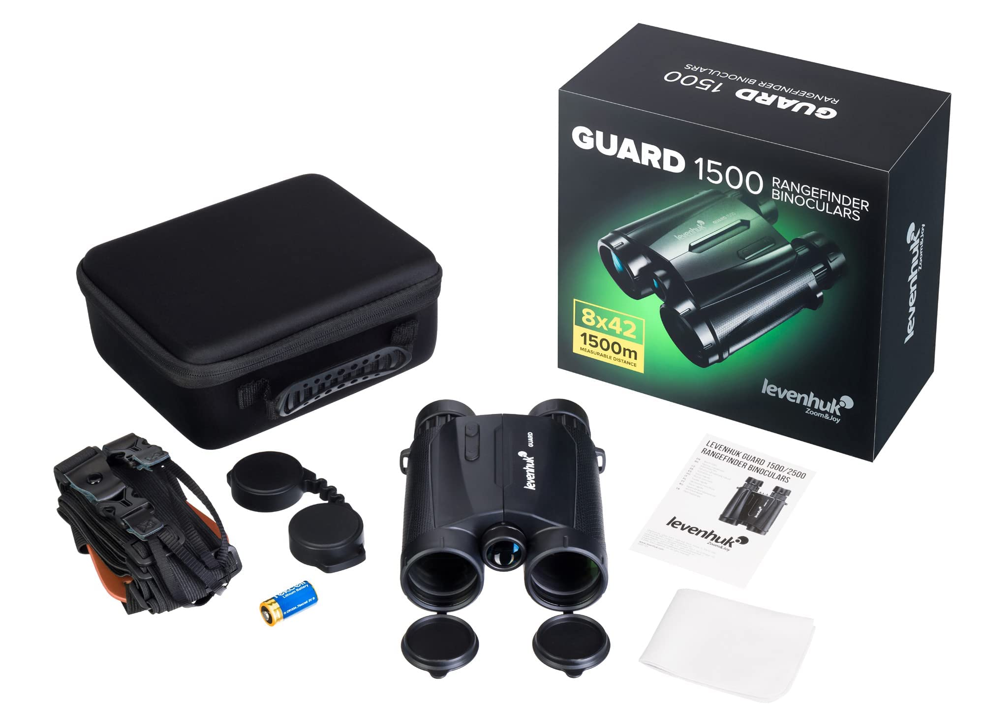Levenhuk Guard 1500 Fernglas 8x mit Laser-Entfernungsmesser